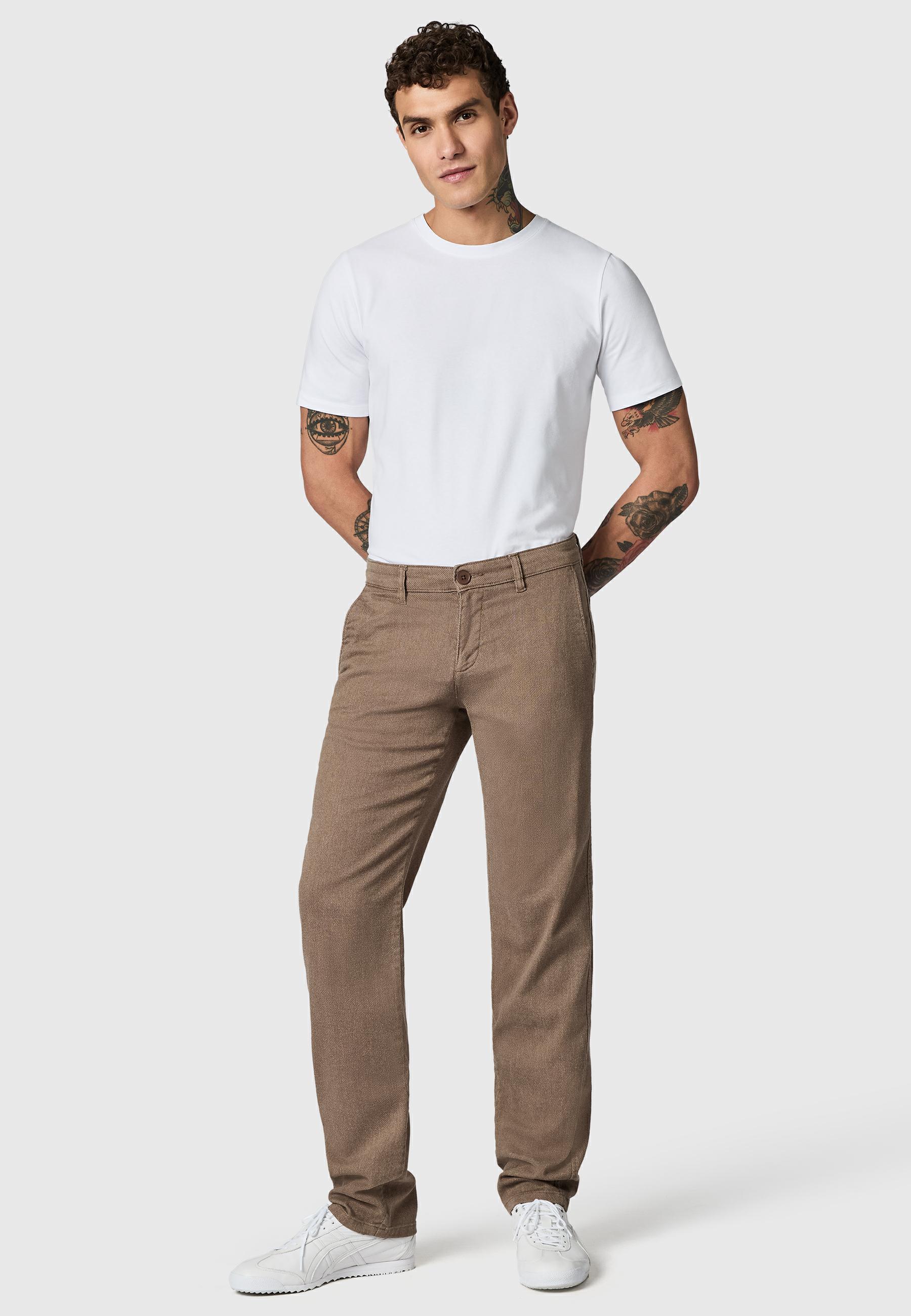 Lange Chinohose "Helikon" Tapered Fit Stardust Brown