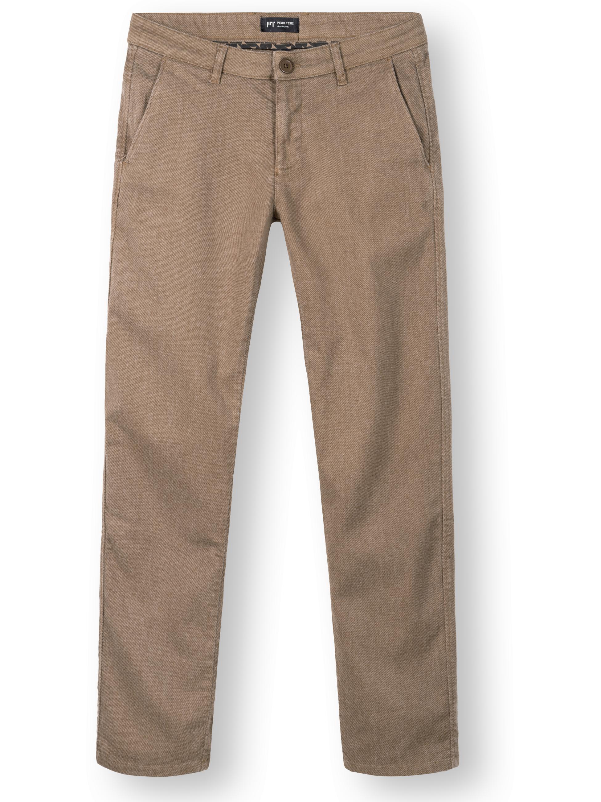 Lange Chinohose "Helikon" Tapered Fit Stardust Brown