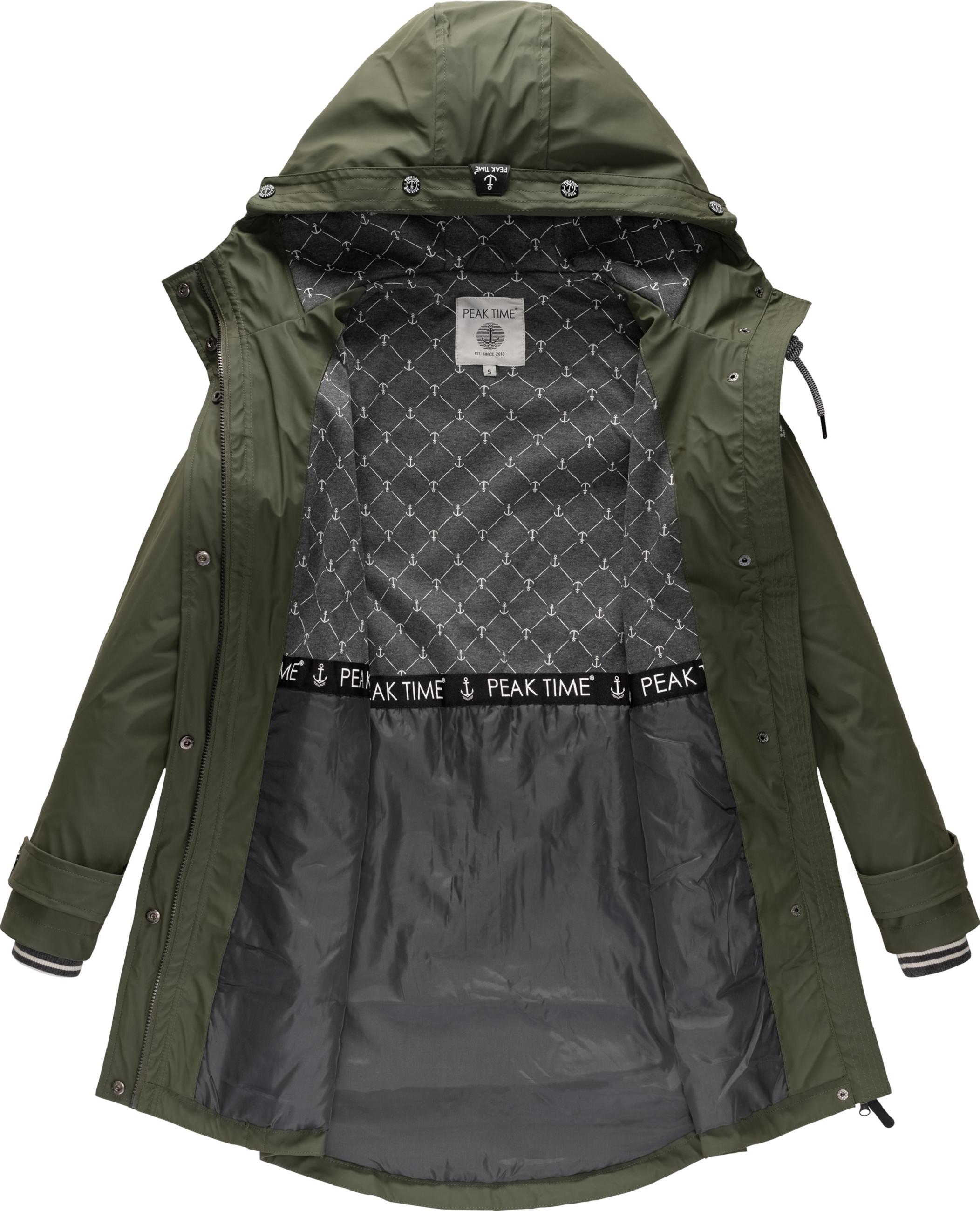 Regenjacke Regenmantel "L60041" Olive21
