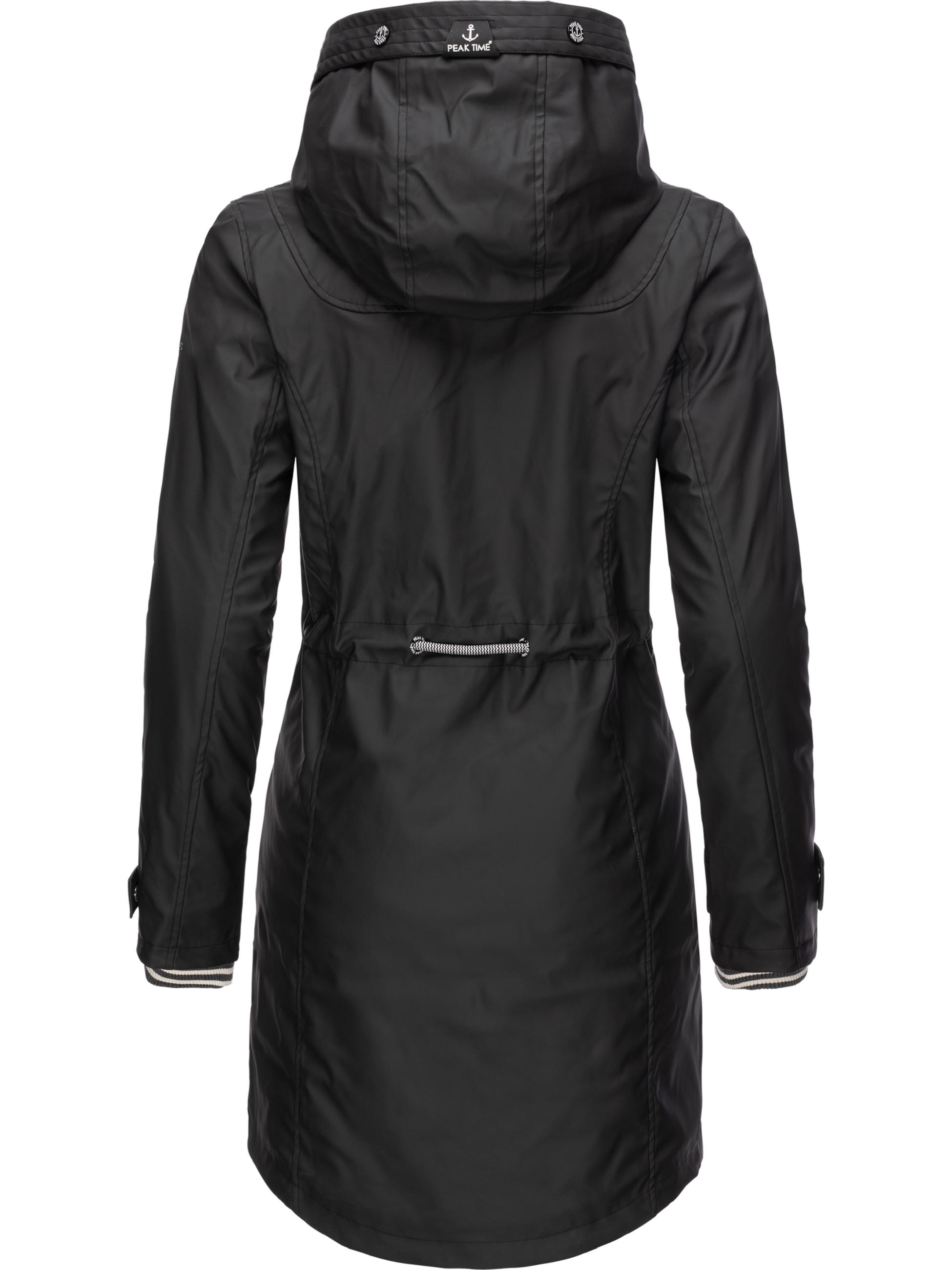 Regenjacke Regenmantel "L60041" Schwarz21