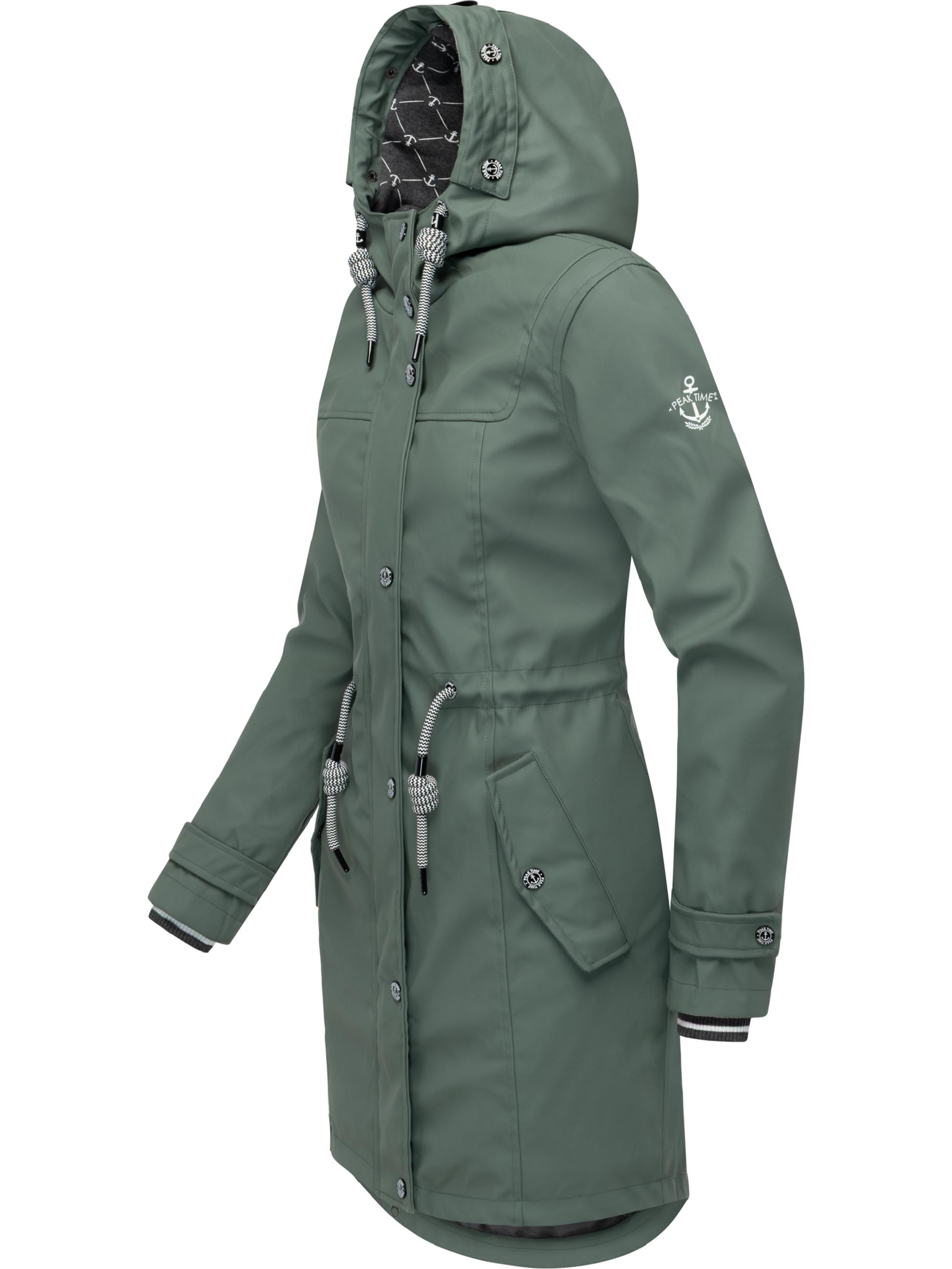Regenmantel mit Kapuze "L60042" Balsam Green