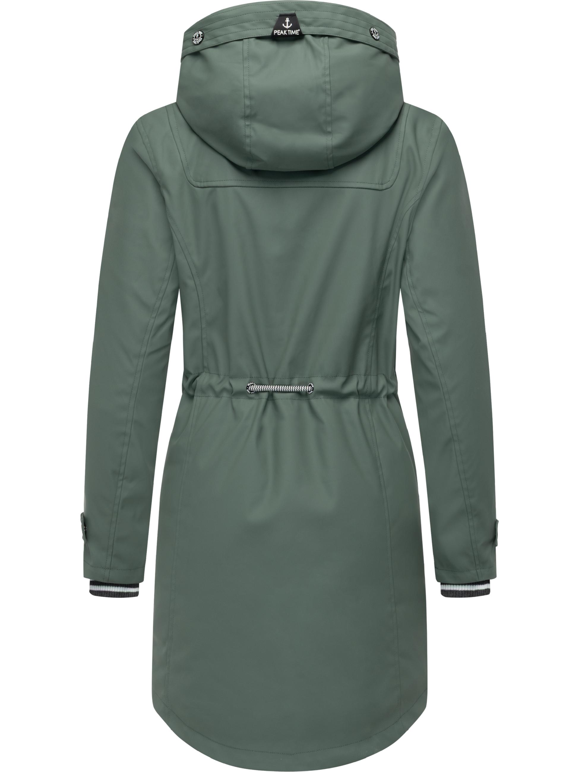 Regenmantel mit Kapuze "L60042" Balsam Green