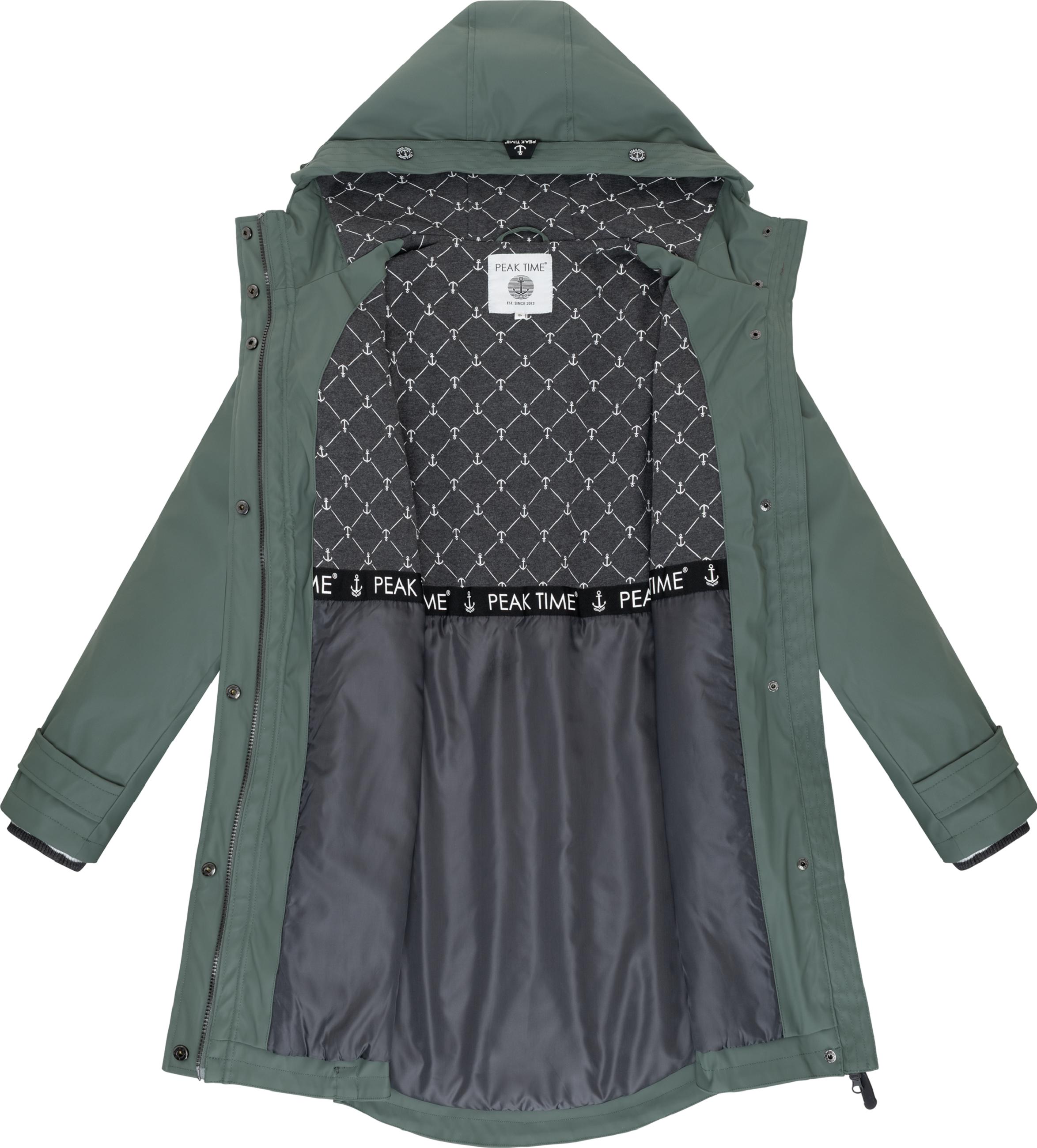 Regenmantel mit Kapuze "L60042" Balsam Green