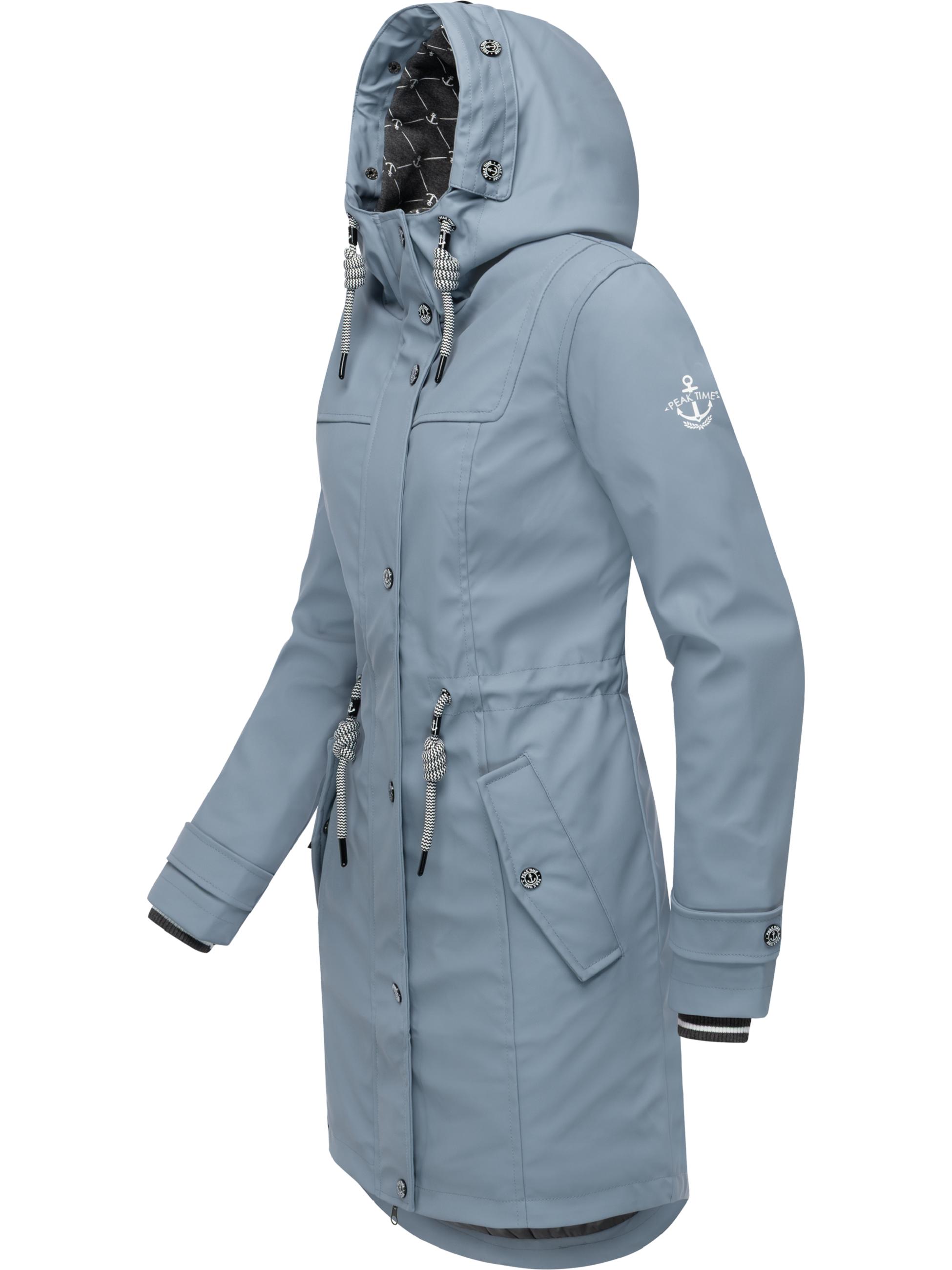 Regenmantel mit Kapuze "L60042" Smoke Blue