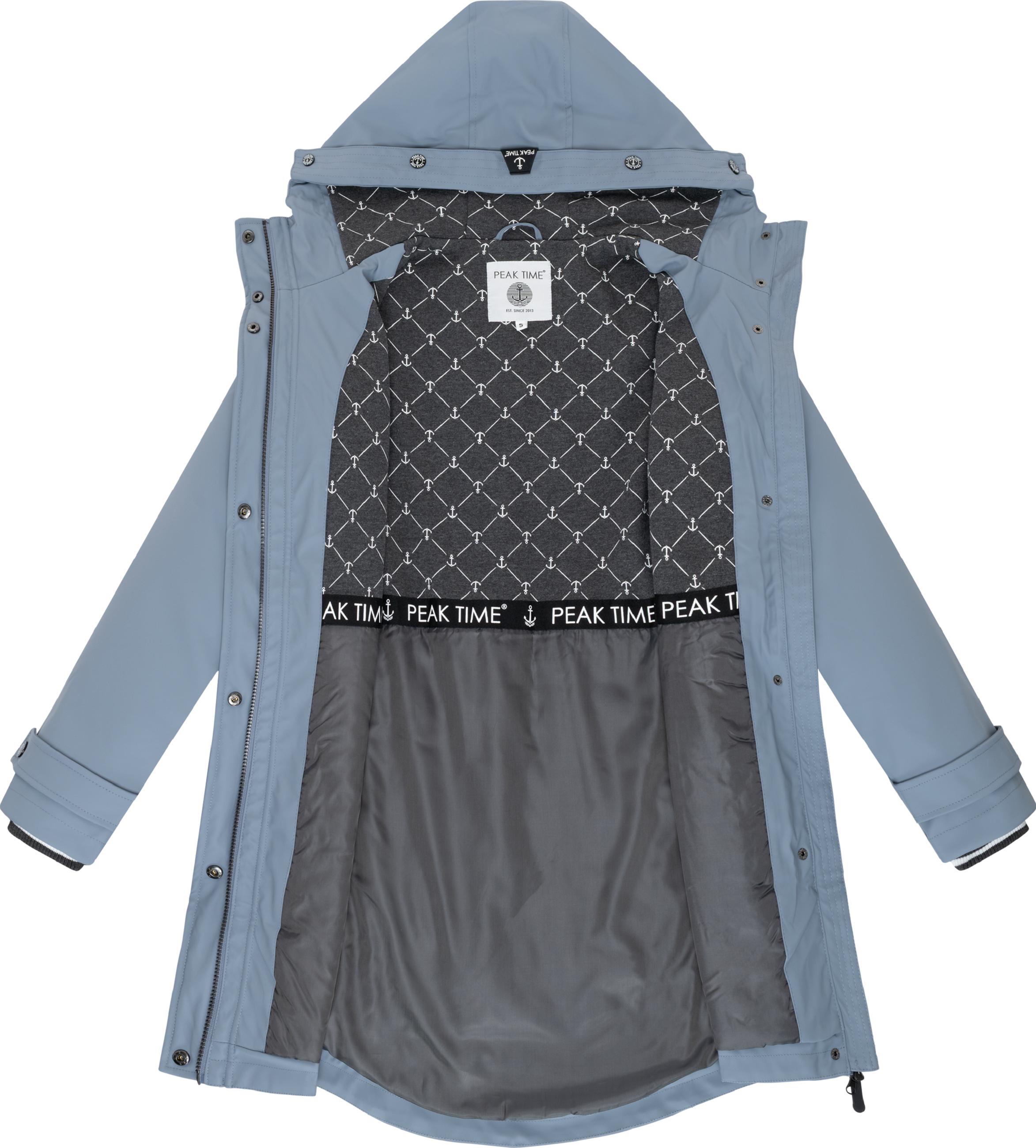 Regenmantel mit Kapuze "L60042" Smoke Blue