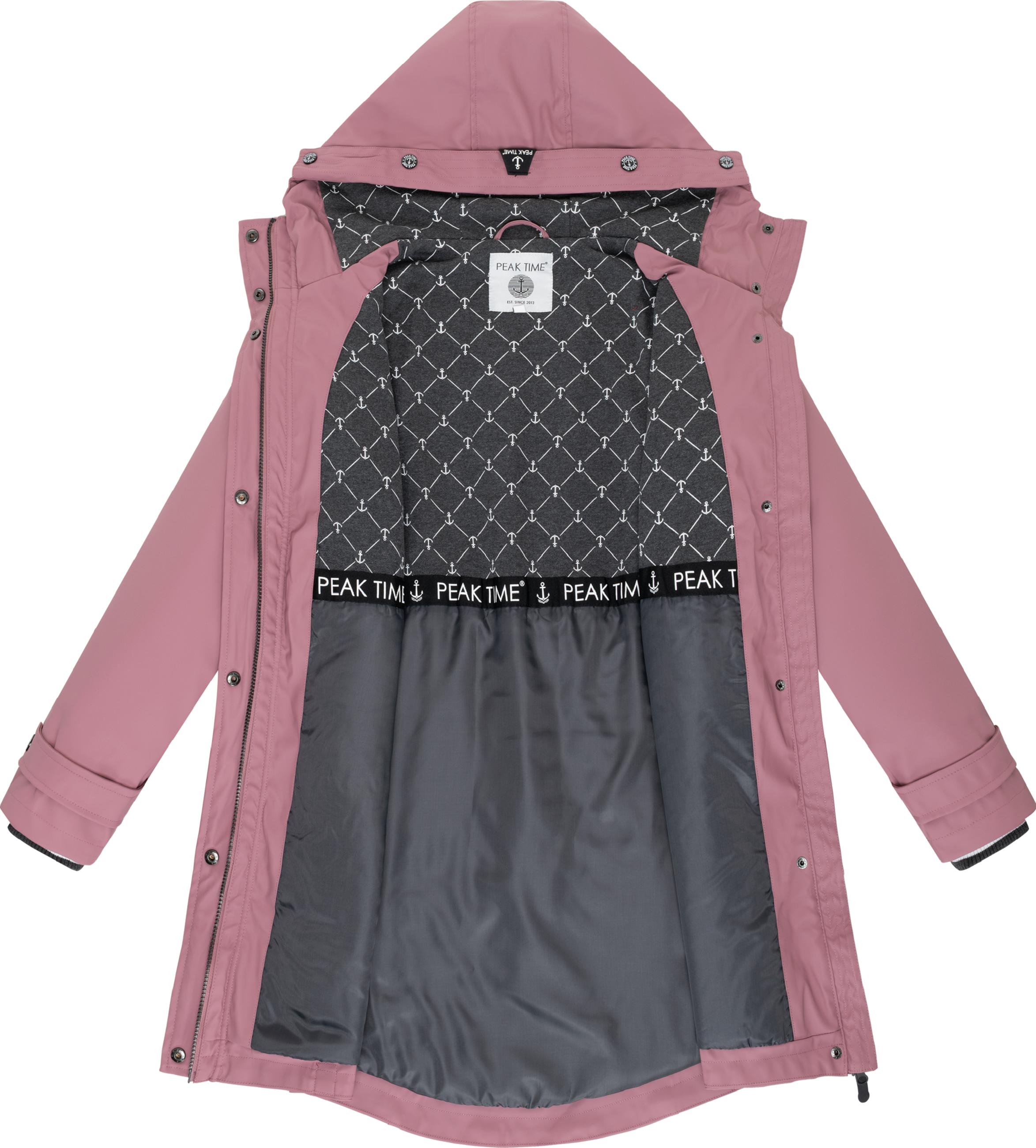 Regenmantel mit Kapuze "L60042" Wistful Mauve