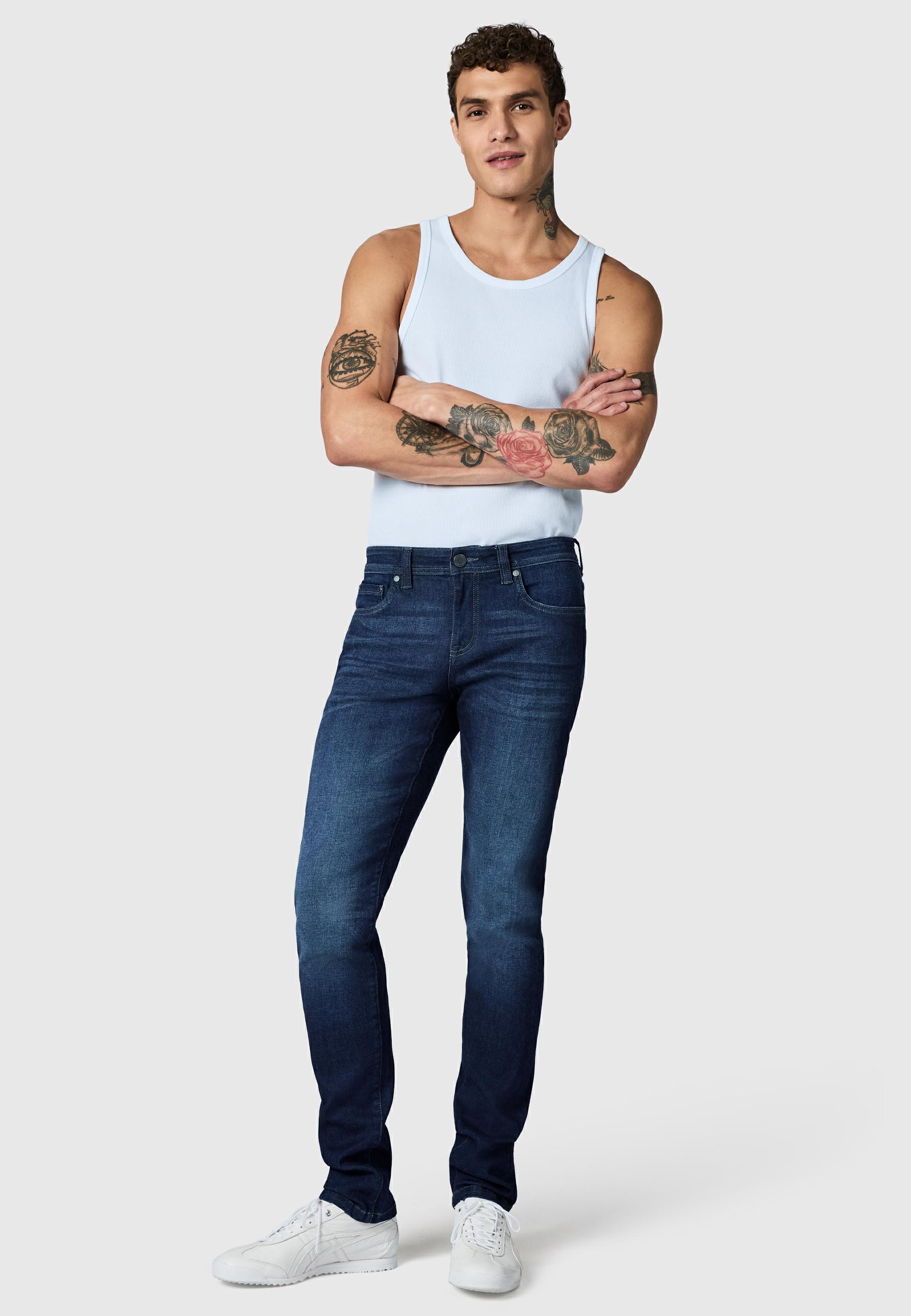 Lange Jeans "Mailand" Slim Fit Dark Blue