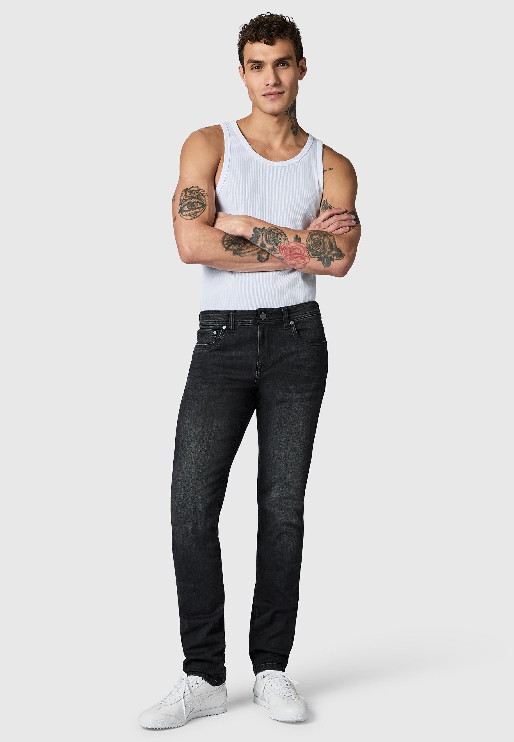 Lange Jeans "Mailand" Slim Fit Dark Grey