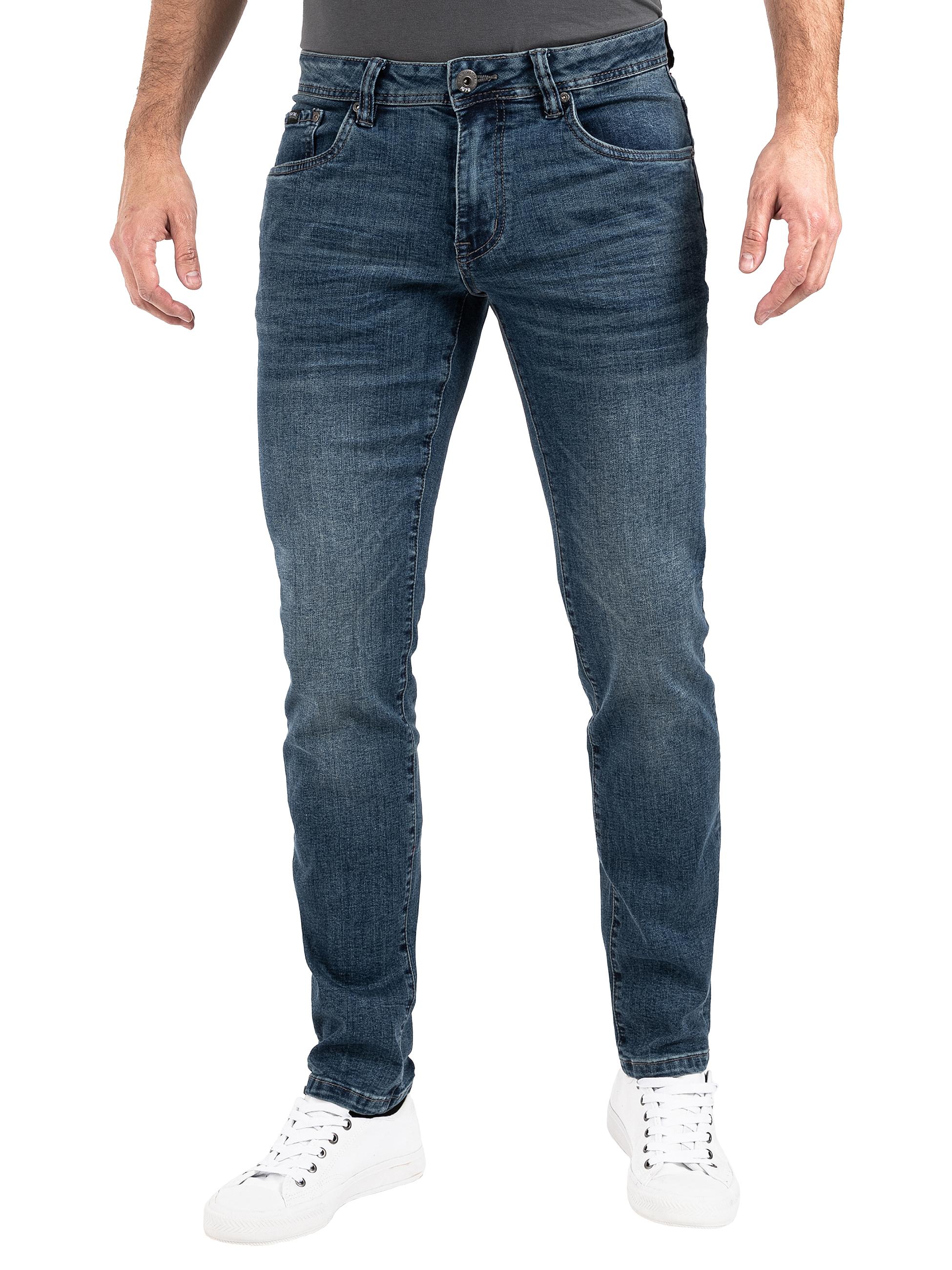 Slim Fit Jeans "Mailand" Middle Blue