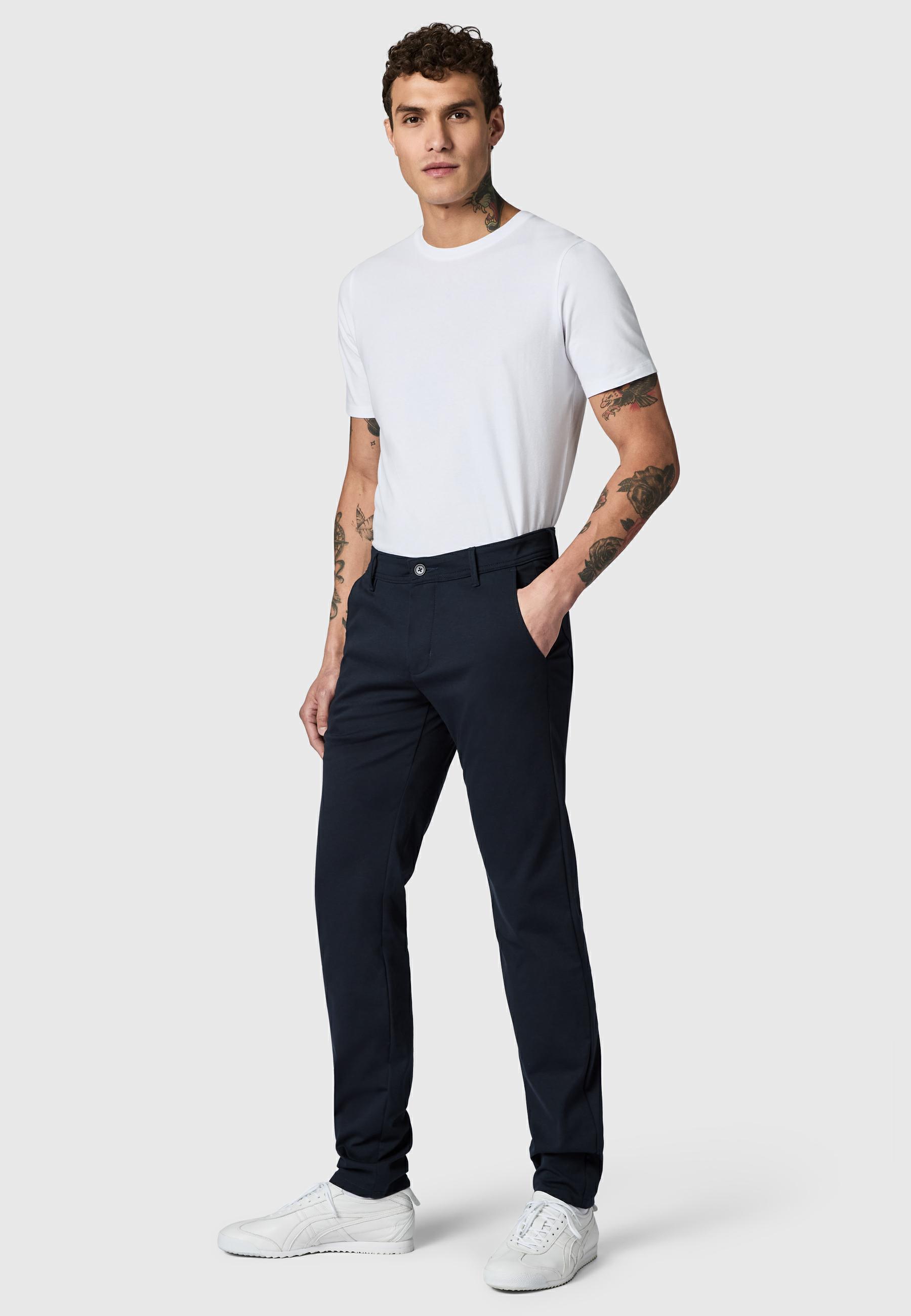 Lange Chino Stoffhose "Meteon" Magnetic Navy