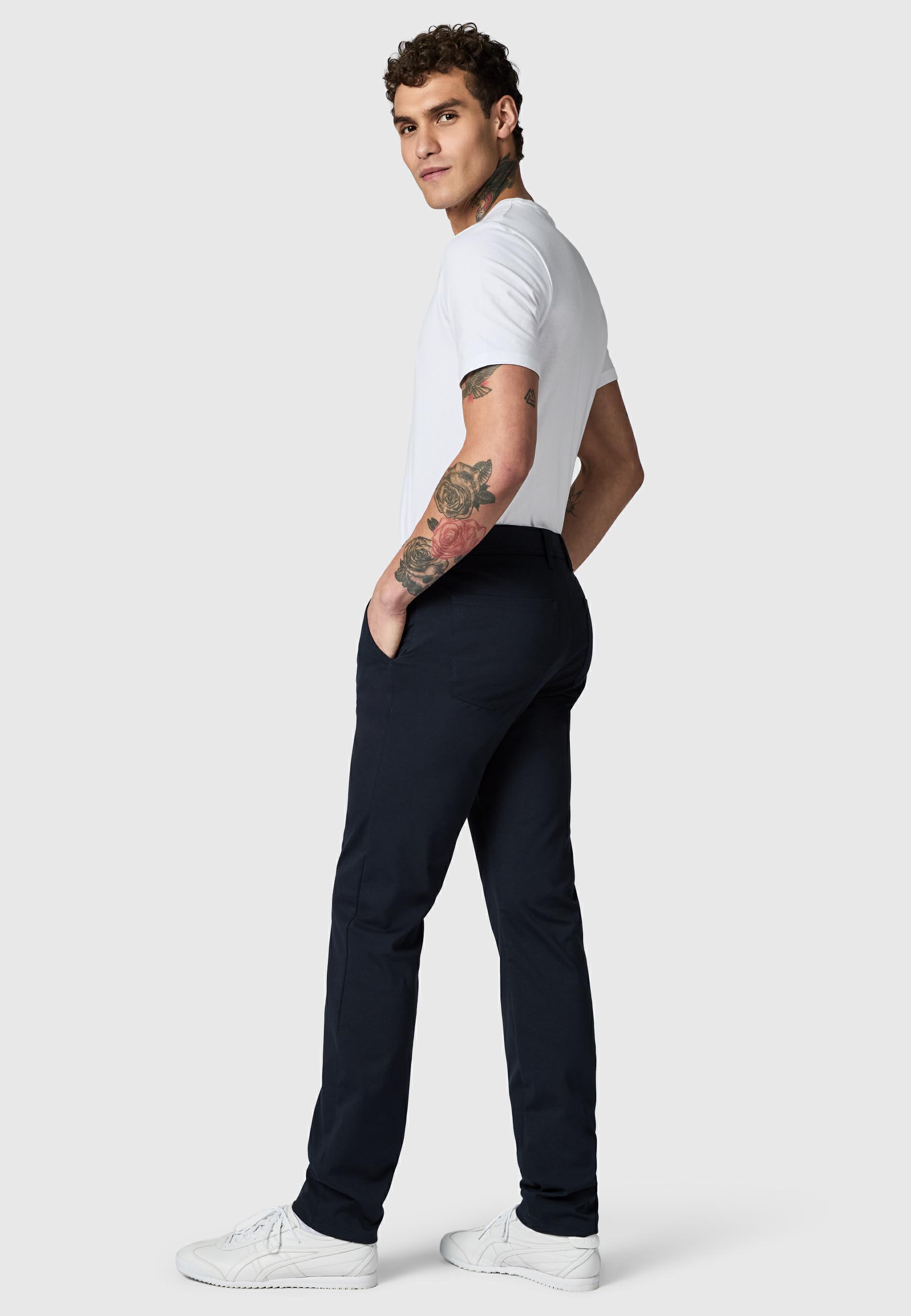 Lange Chino Stoffhose "Meteon" Magnetic Navy