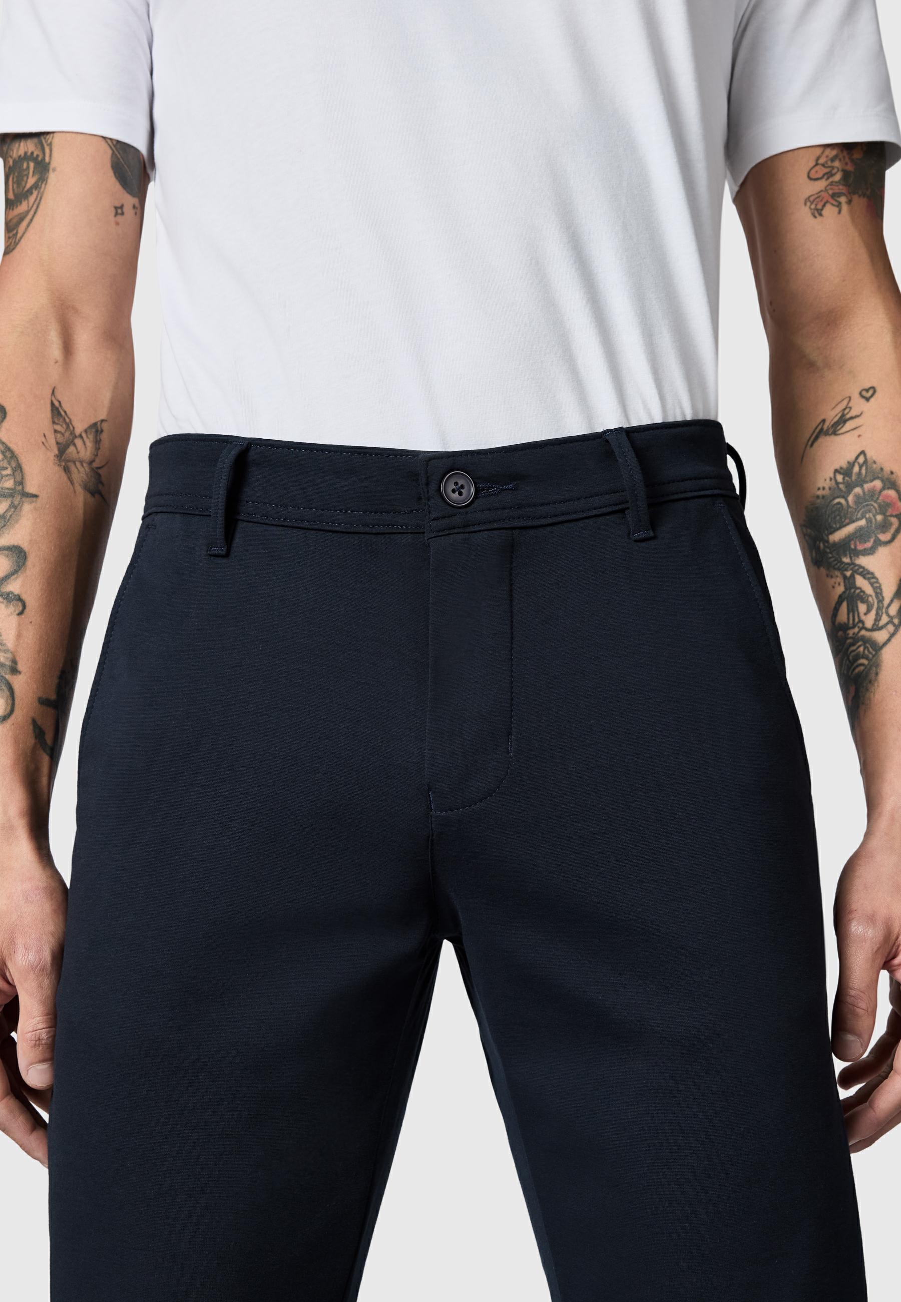 Lange Chino Stoffhose "Meteon" Magnetic Navy