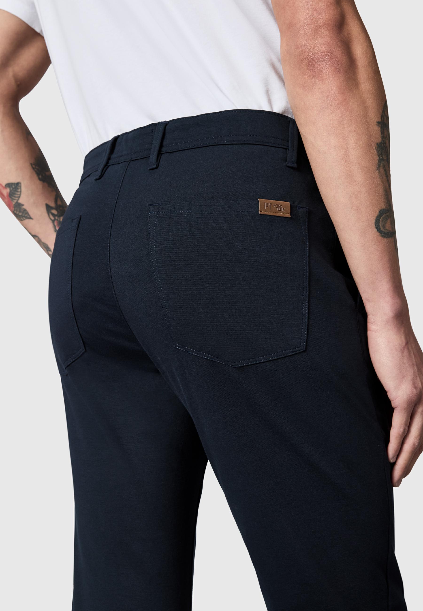 Lange Chino Stoffhose "Meteon" Magnetic Navy