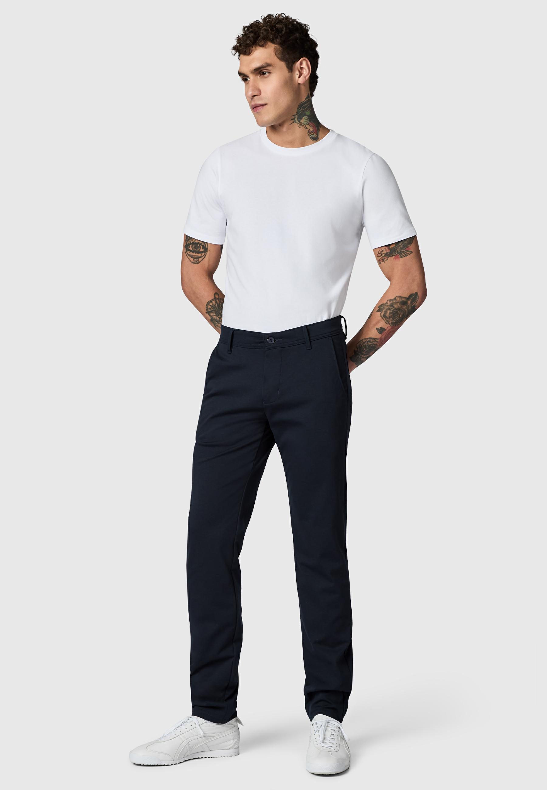 Lange Chino Stoffhose "Meteon" Magnetic Navy