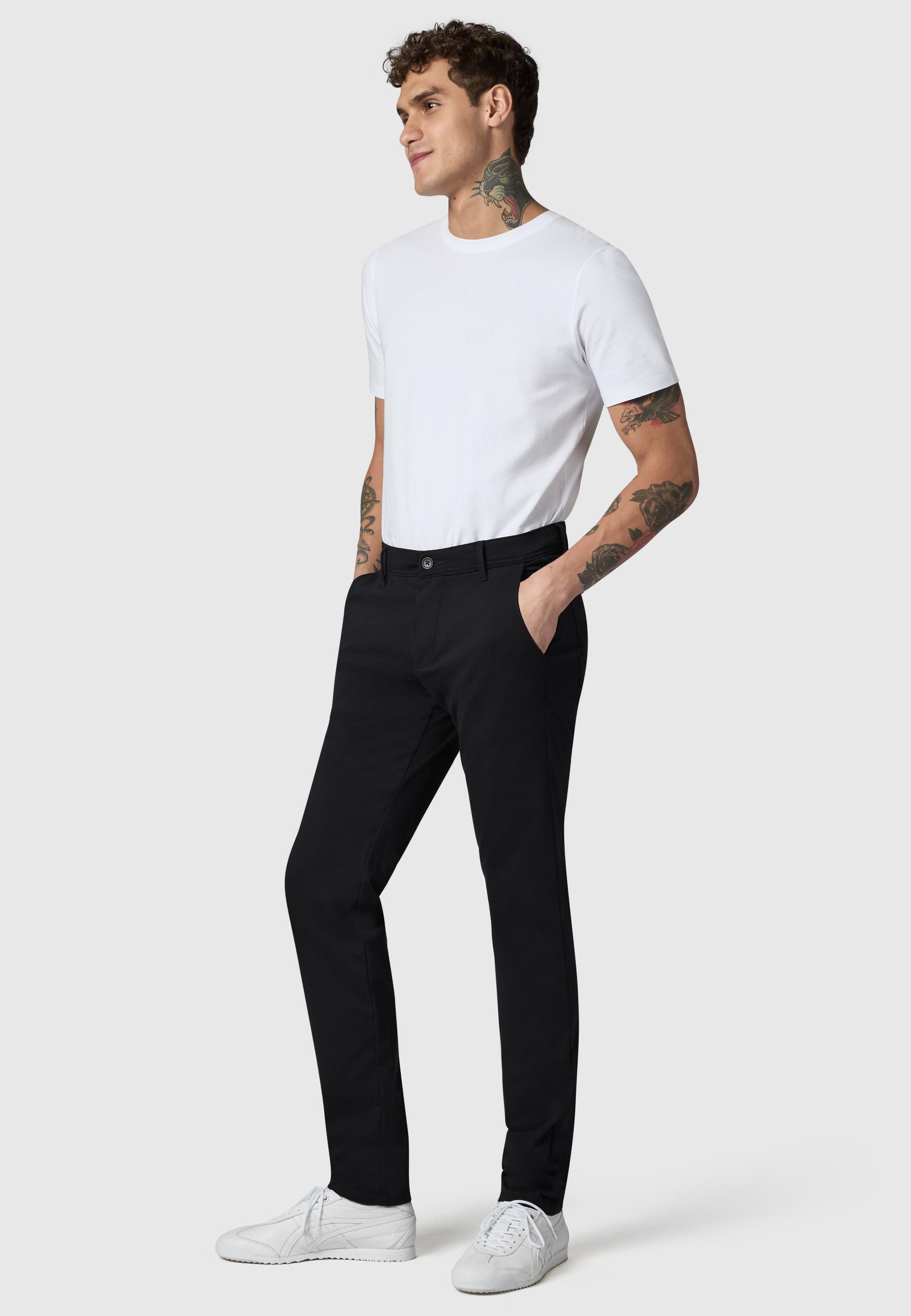 Lange Chino Stoffhose "Meteon" Phantom Black