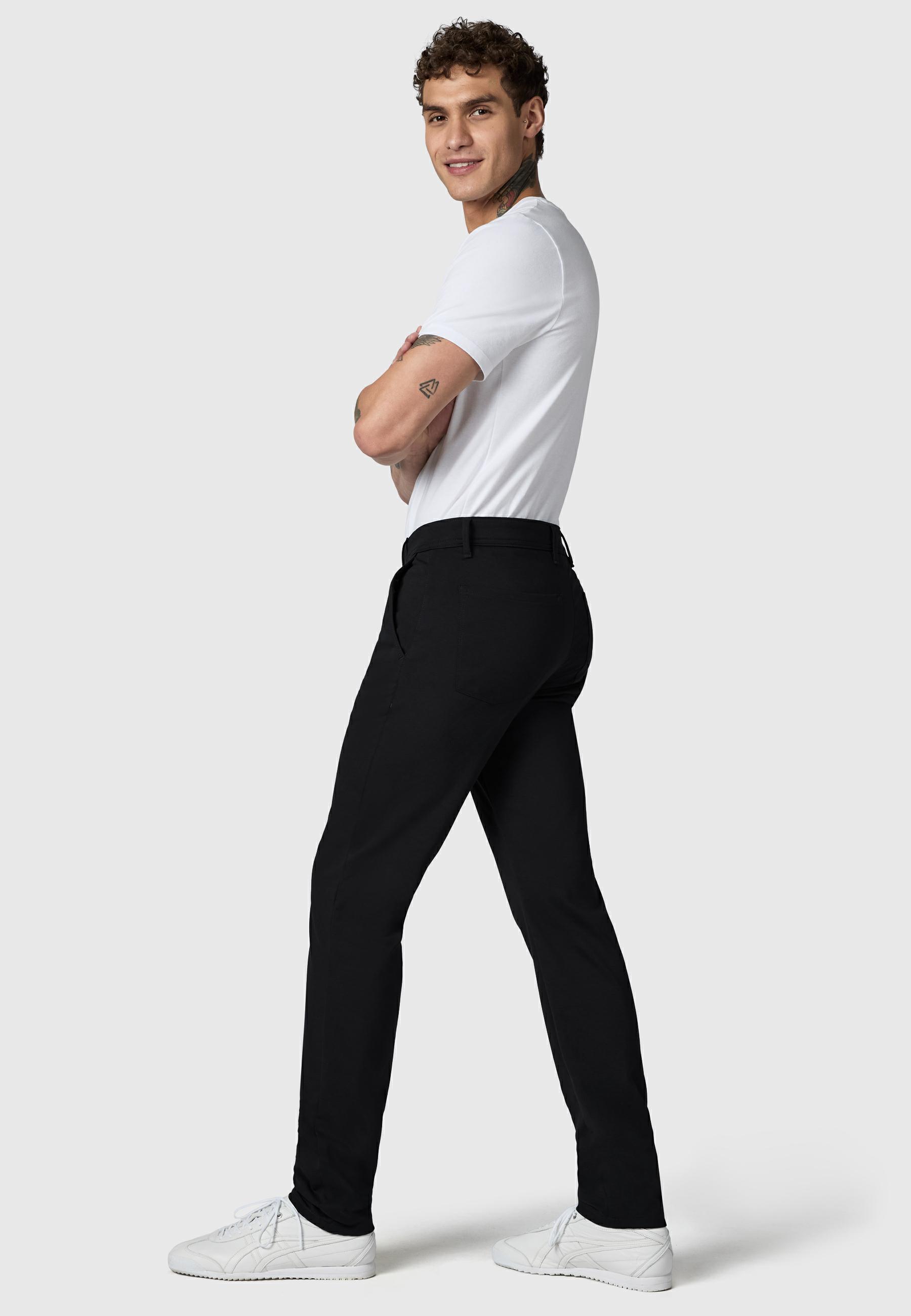 Lange Chino Stoffhose "Meteon" Phantom Black