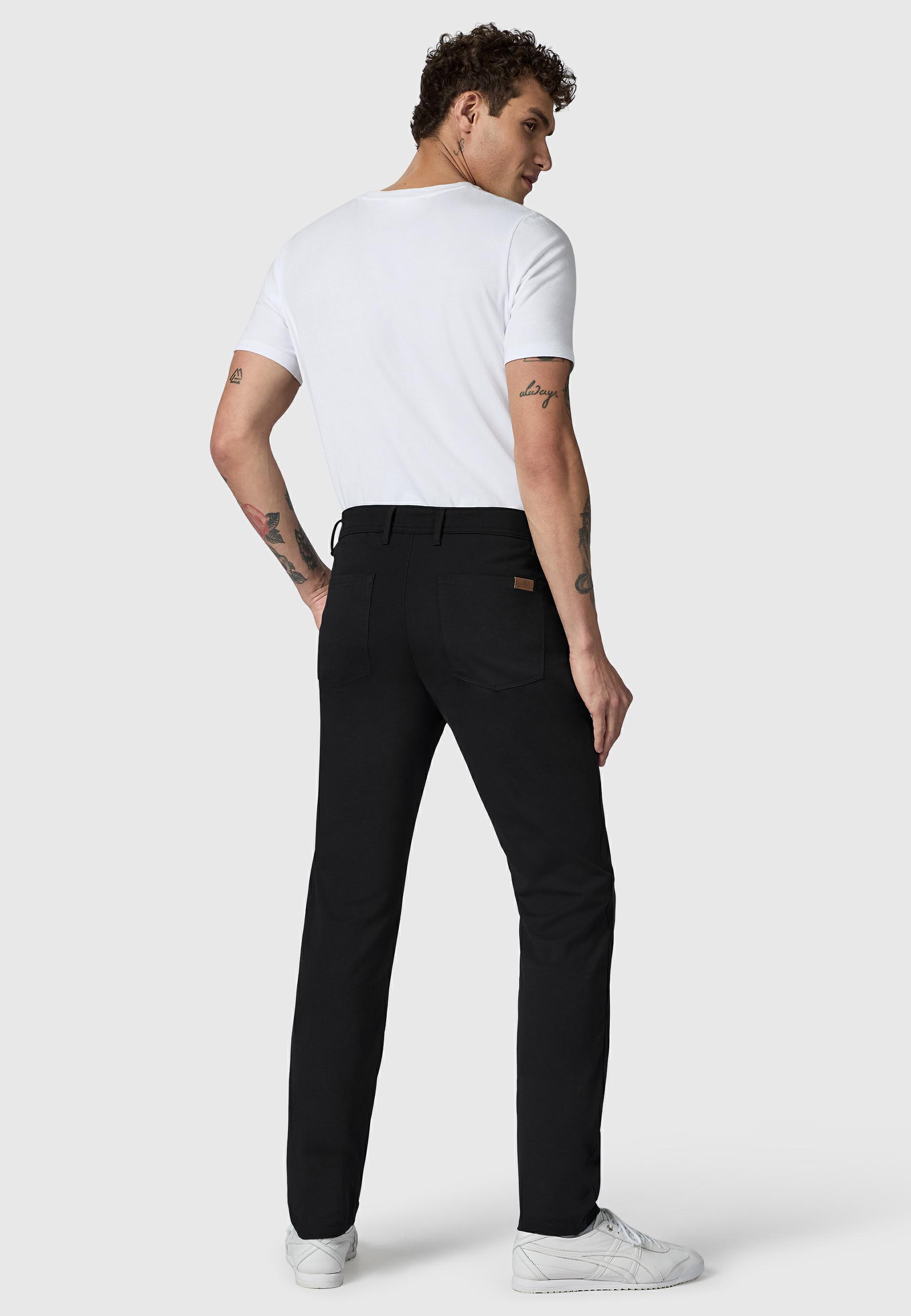 Lange Chino Stoffhose "Meteon" Phantom Black