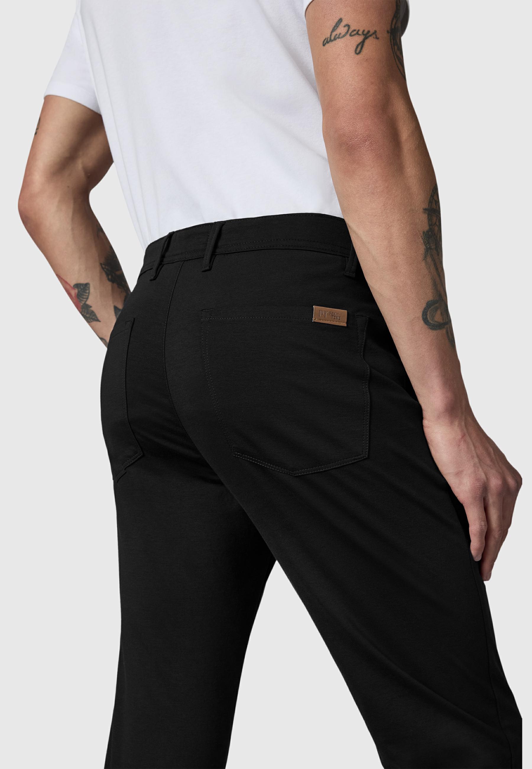 Lange Chino Stoffhose "Meteon" Phantom Black