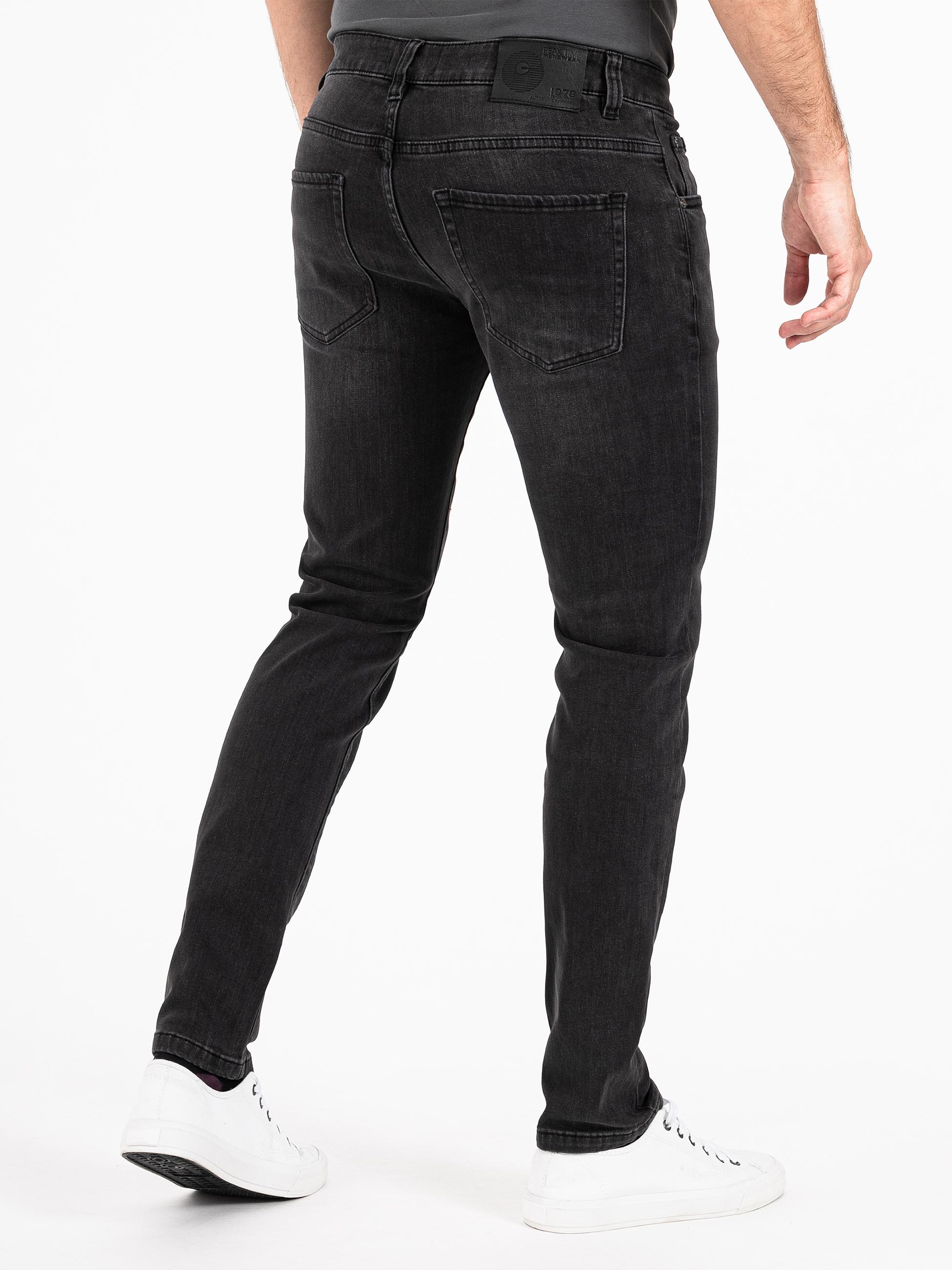 Slim Fit Jeans mit elastischem Bund "München" Dark Grey