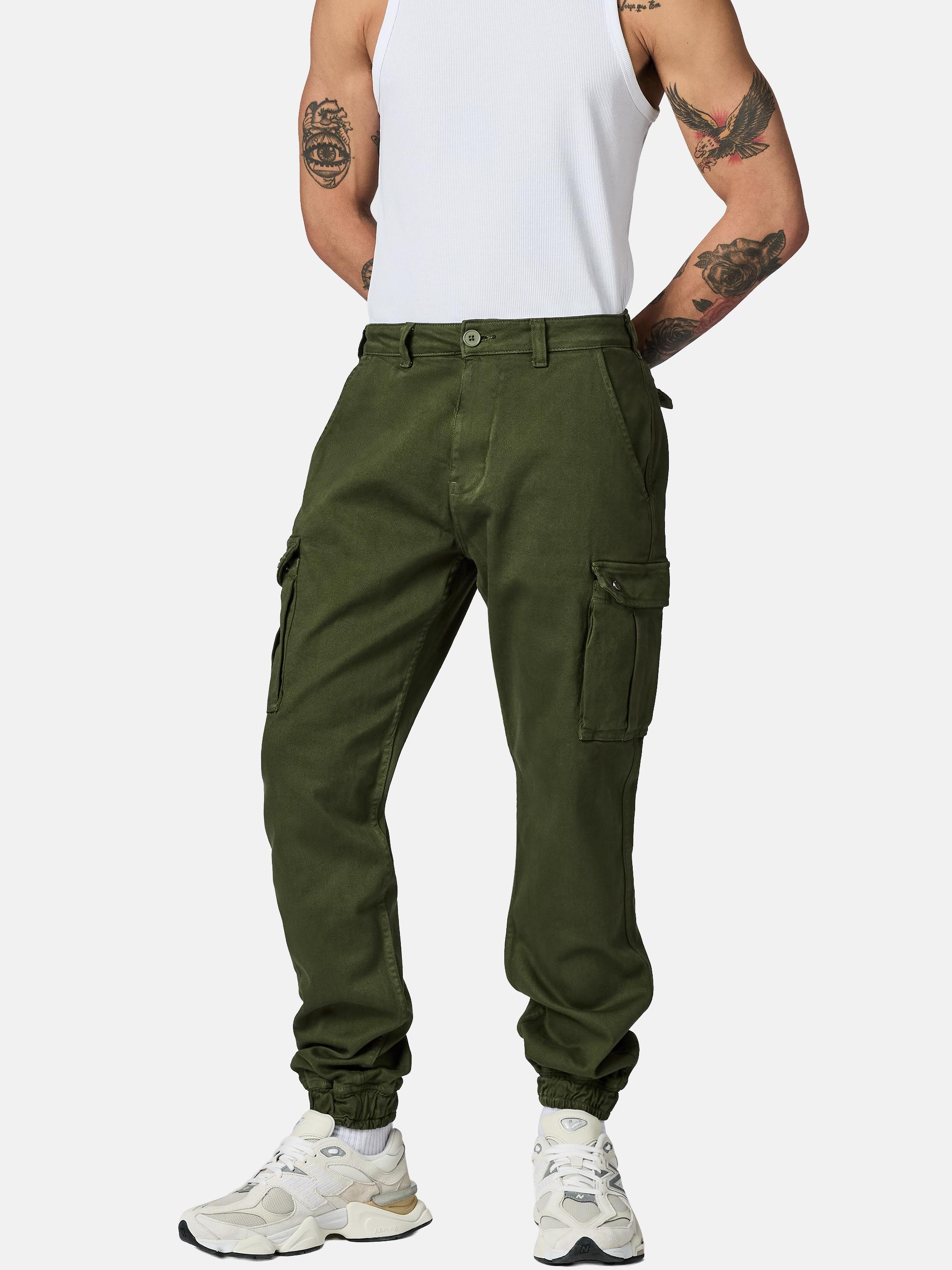 Lange Cargo-Hose "Siwas" Straight Fit Fusion Olive