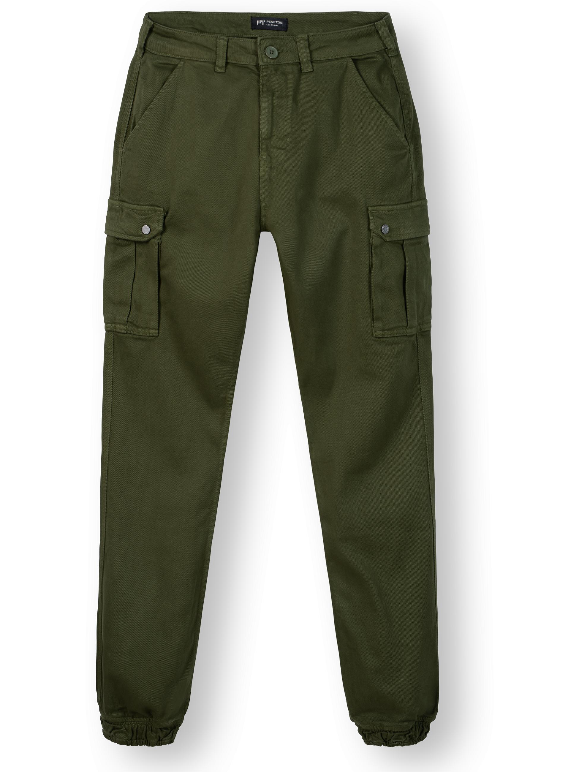 Lange Cargo-Hose "Siwas" Straight Fit Fusion Olive