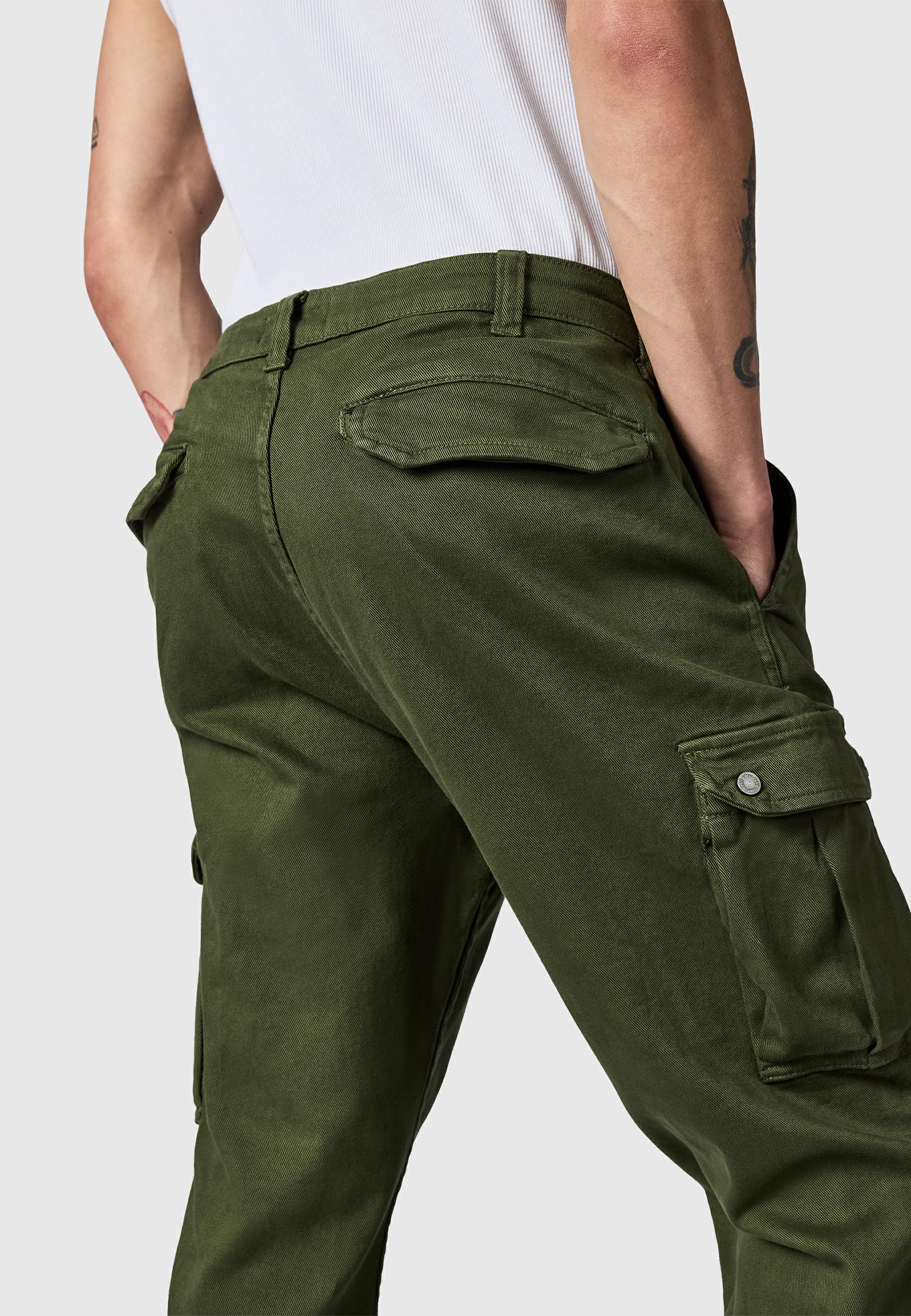 Lange Cargo-Hose "Siwas" Straight Fit Fusion Olive