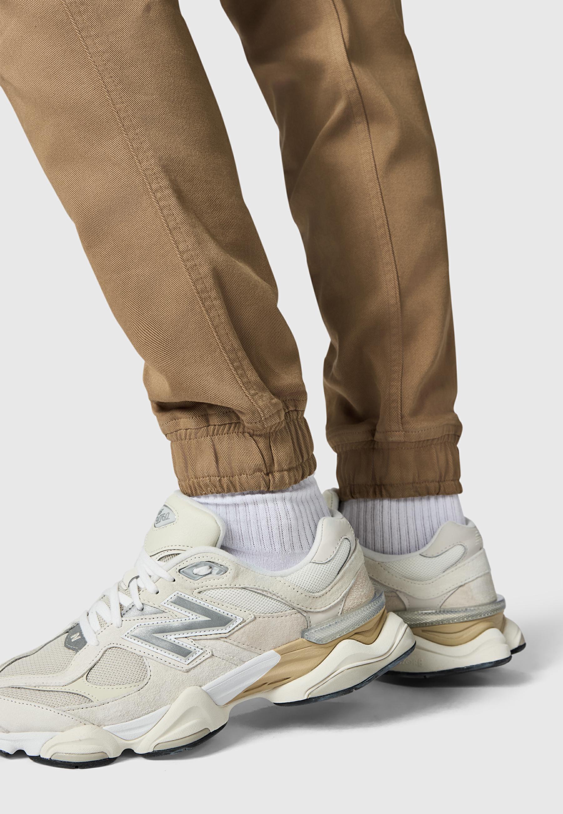 Lange Cargo-Hose "Siwas" Straight Fit Gravity Brown