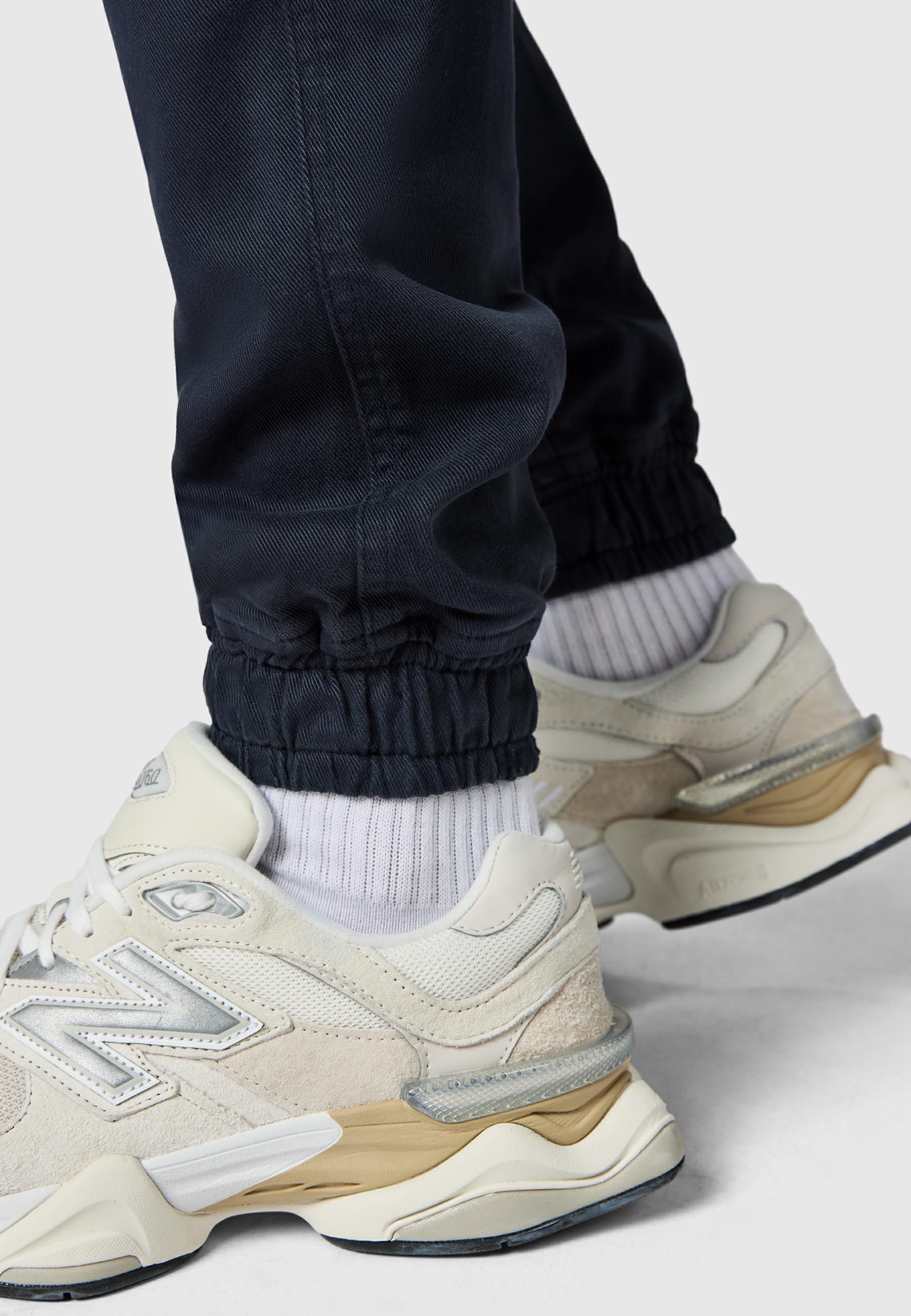 Lange Cargo-Hose "Siwas" Straight Fit Warp Navy