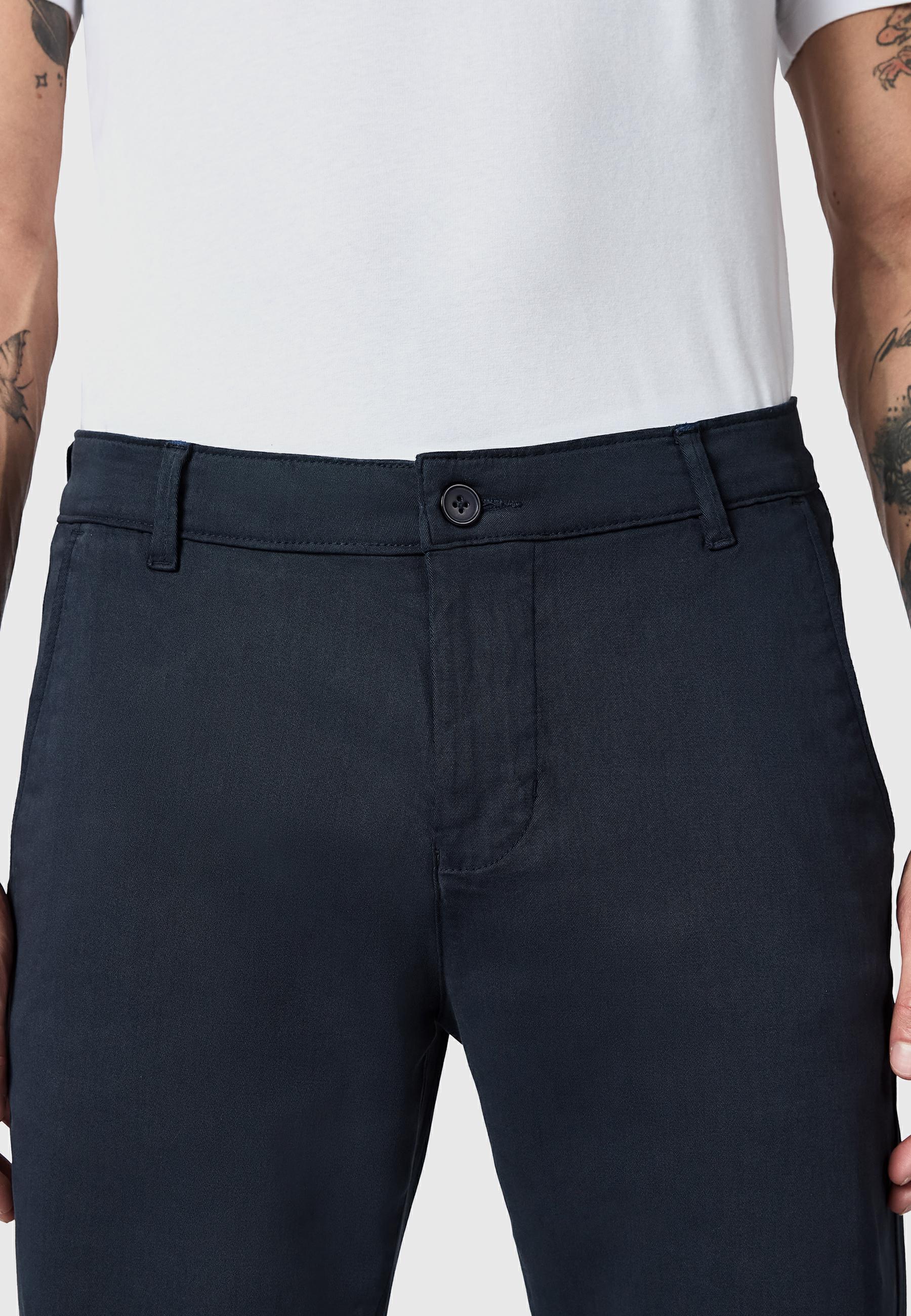 Lange Chino-Hose "Solon" Tapered Fit Warp Navy