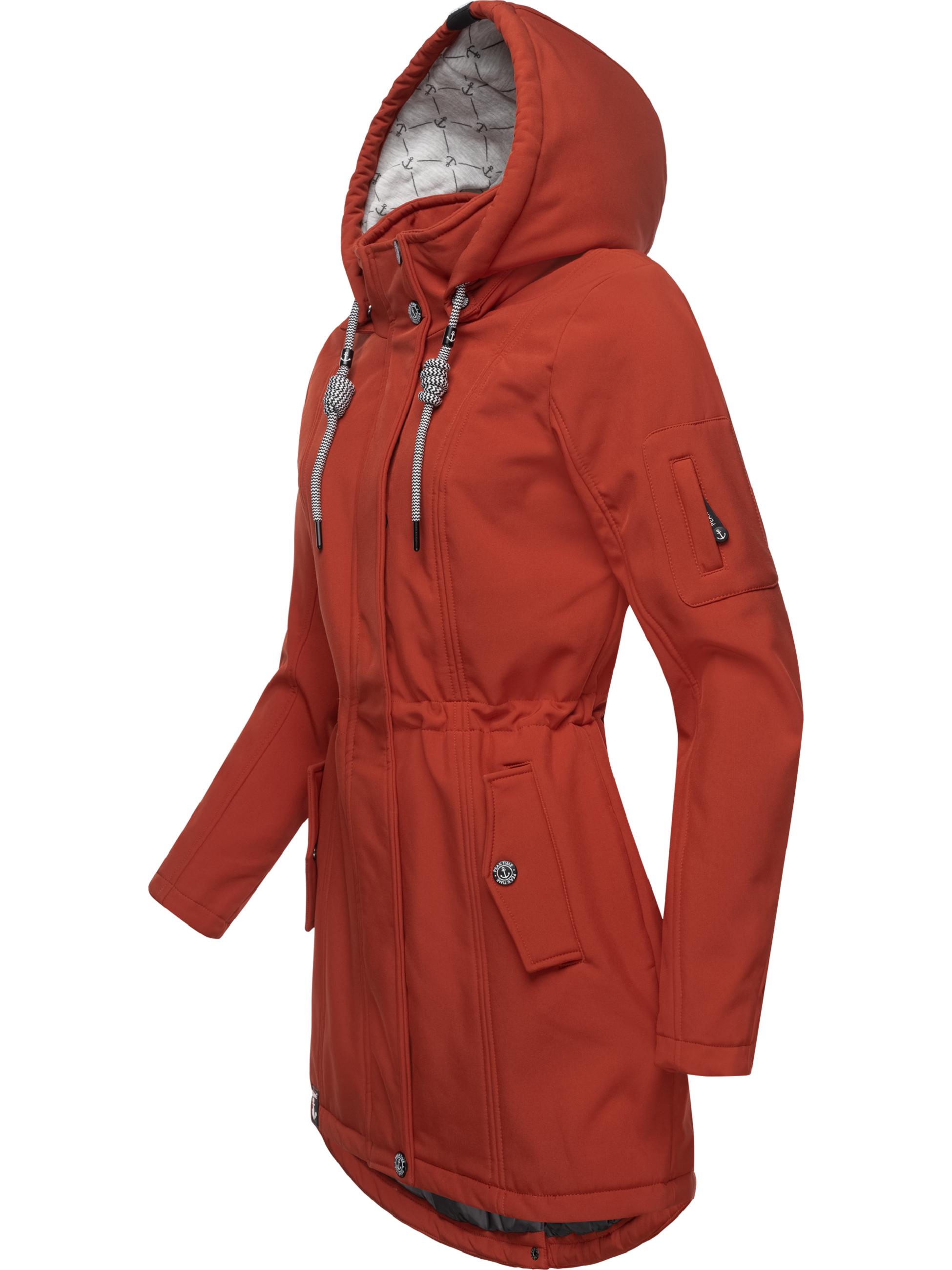 Langer Softshell-Mantel mit Kapuze "L60013" Biking Red22