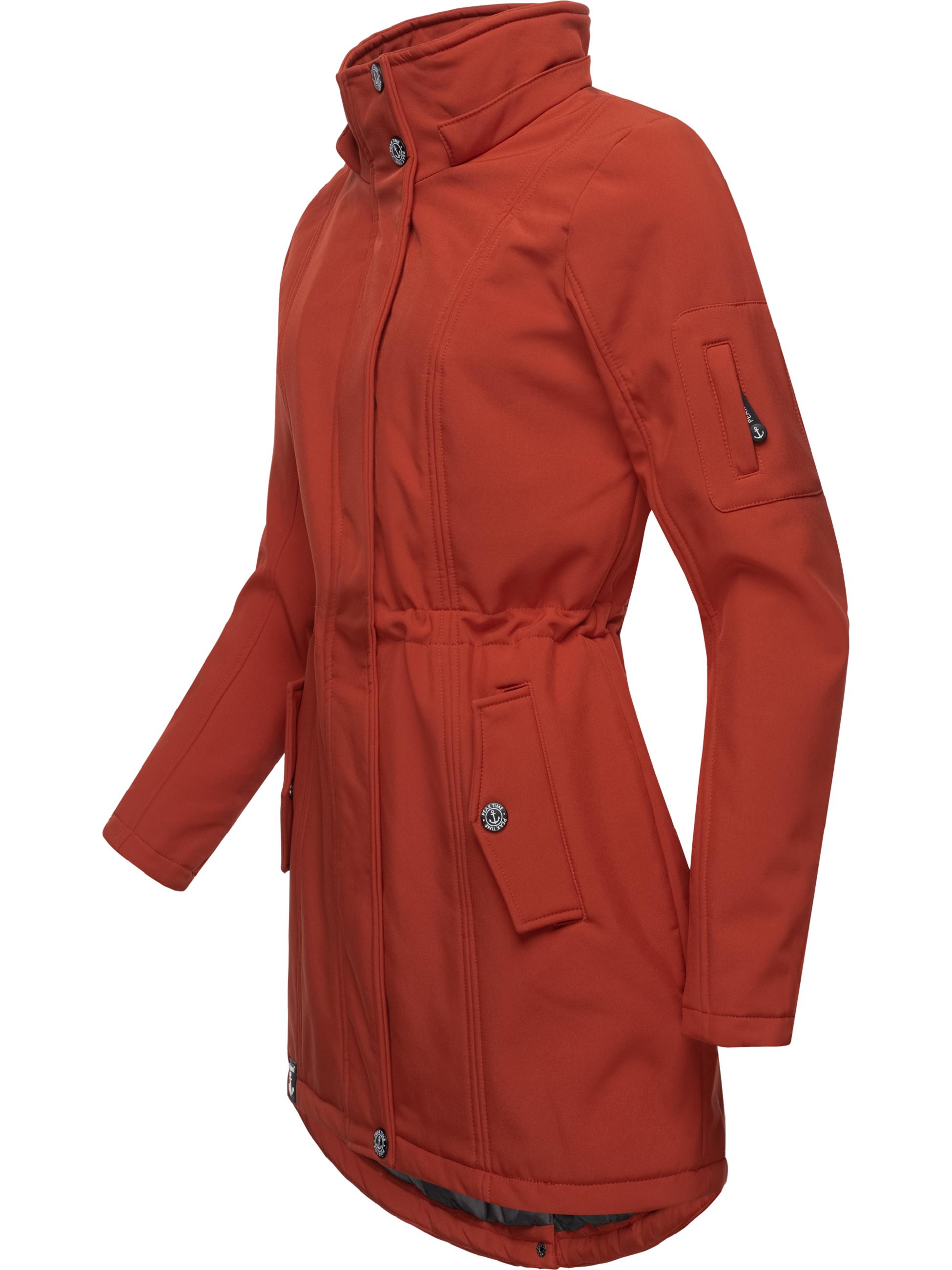 Langer Softshell-Mantel mit Kapuze "L60013" Biking Red22