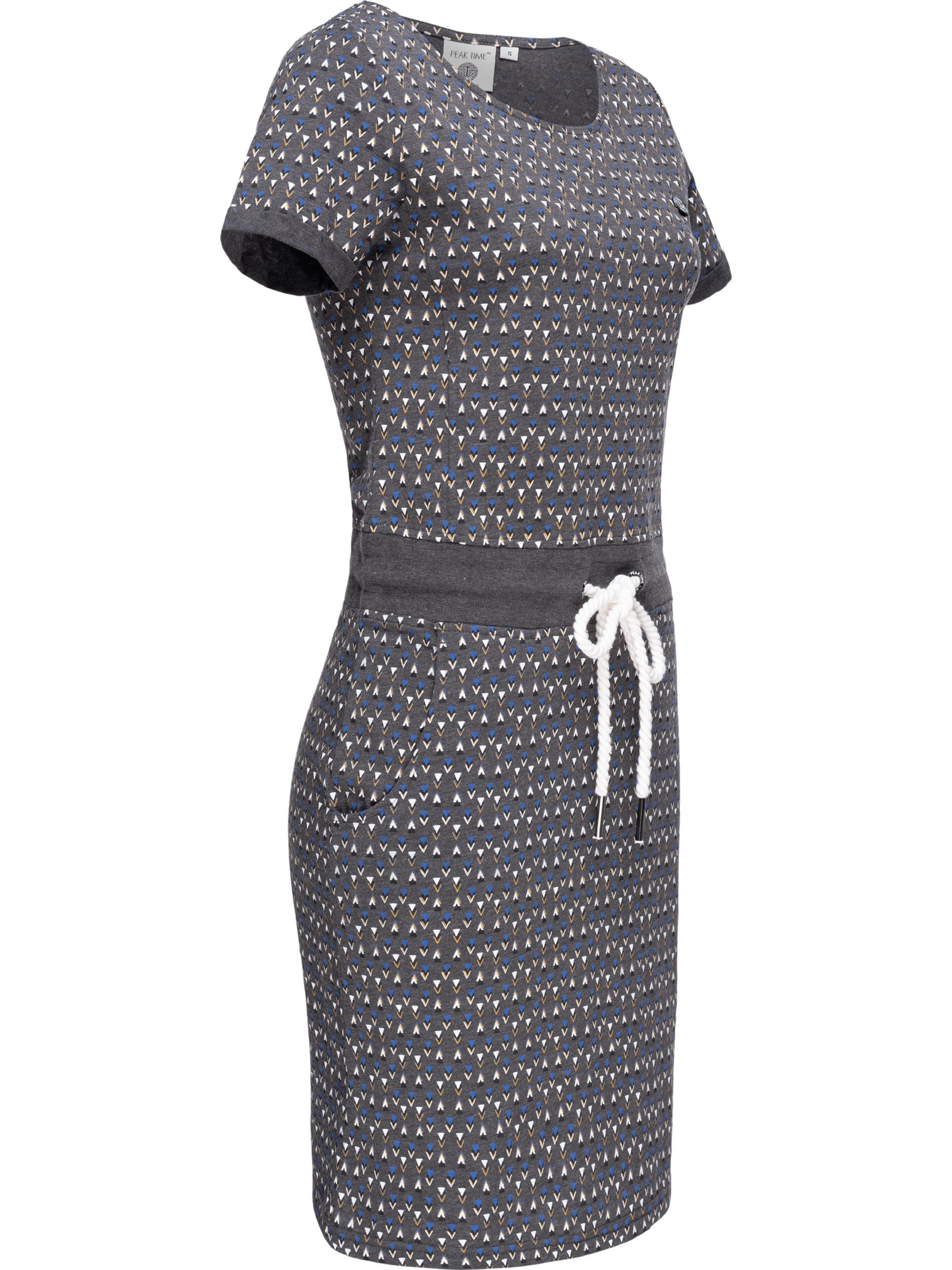 Leichtes Sommerkleid "L80023" Midgrey Melange Graphic