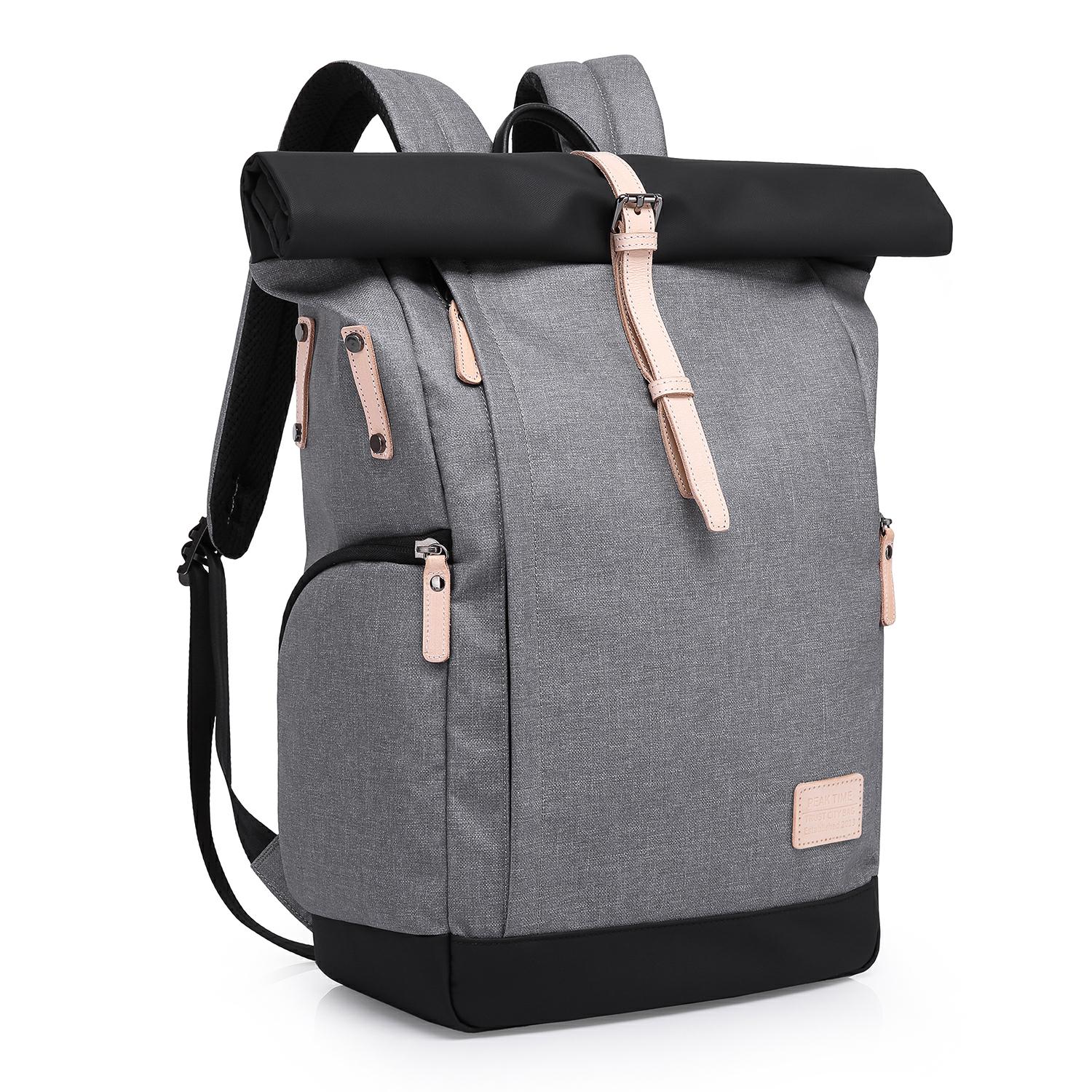 Rolltop-Rucksack "PT-305" Grau