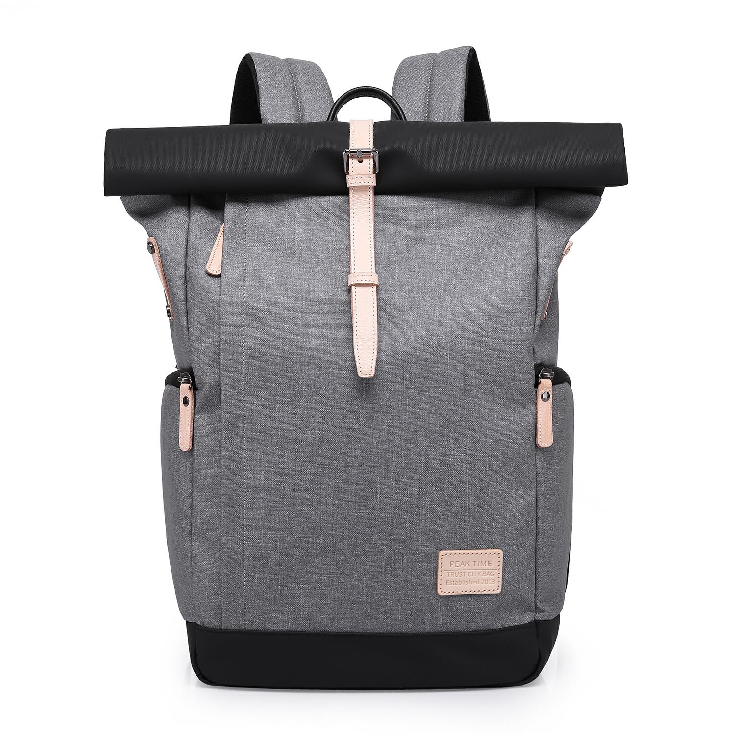 Rolltop-Rucksack "PT-305" Grau