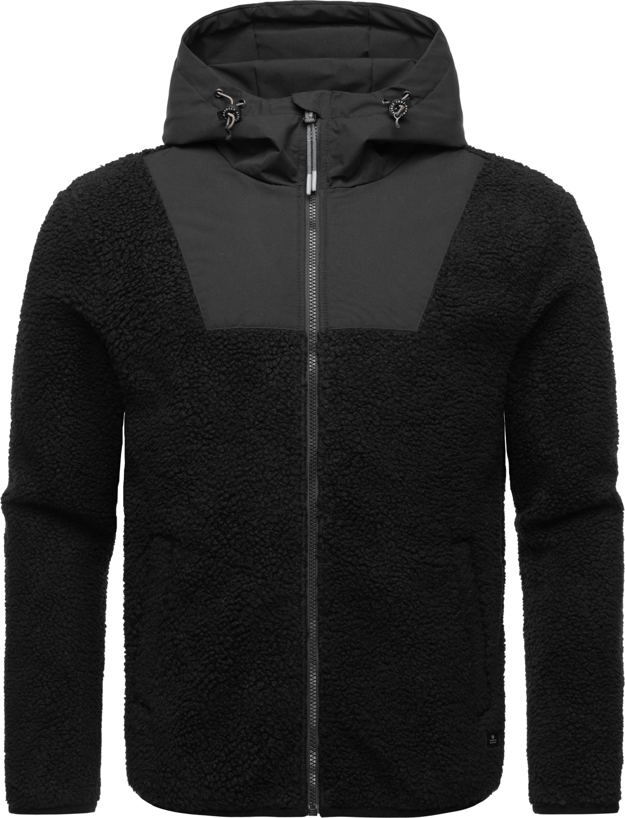 Fleece-Jacke mit hohem Kragen "Adar" Black