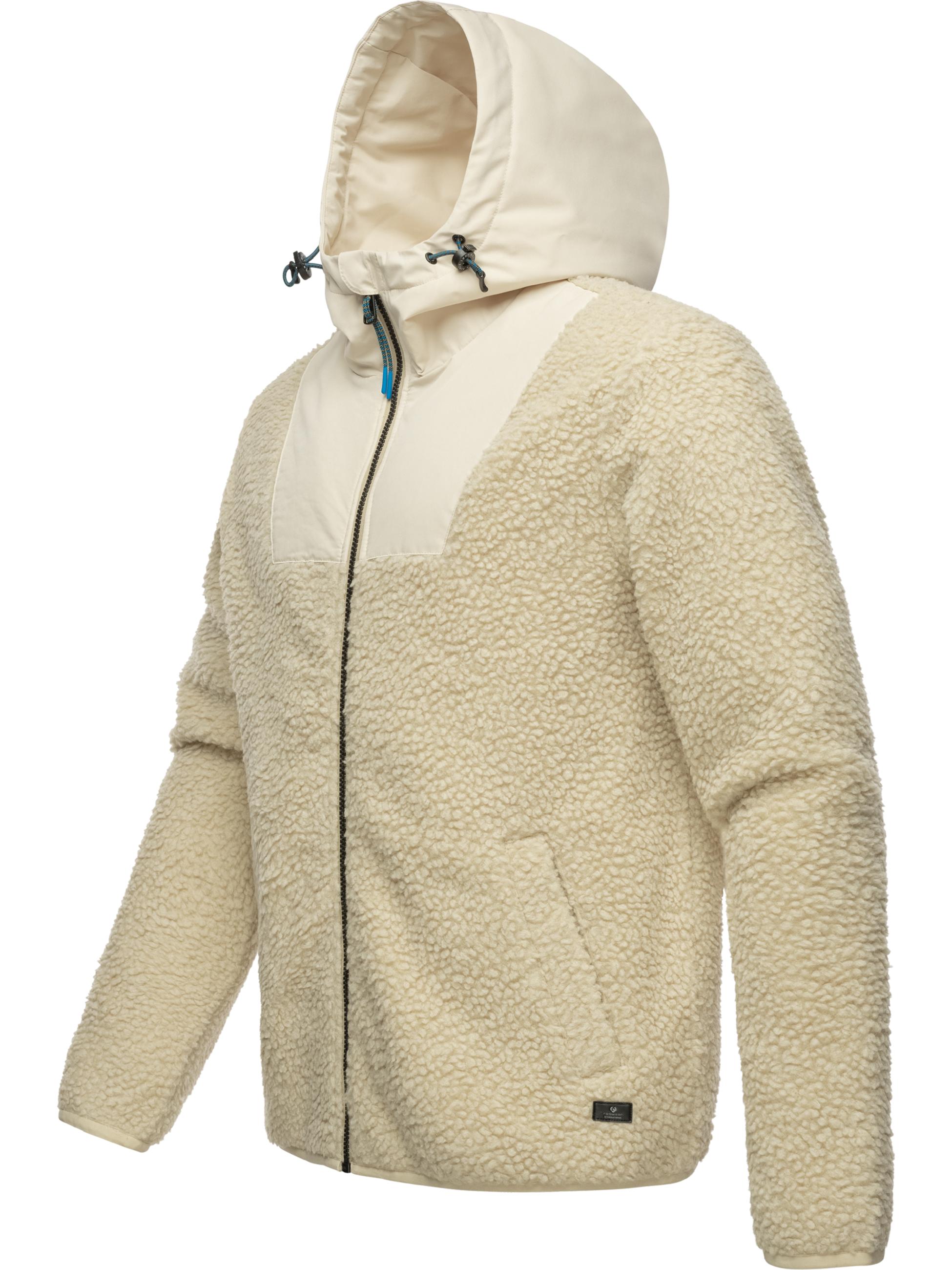 Fleece-Jacke mit hohem Kragen "Adar" Ecru