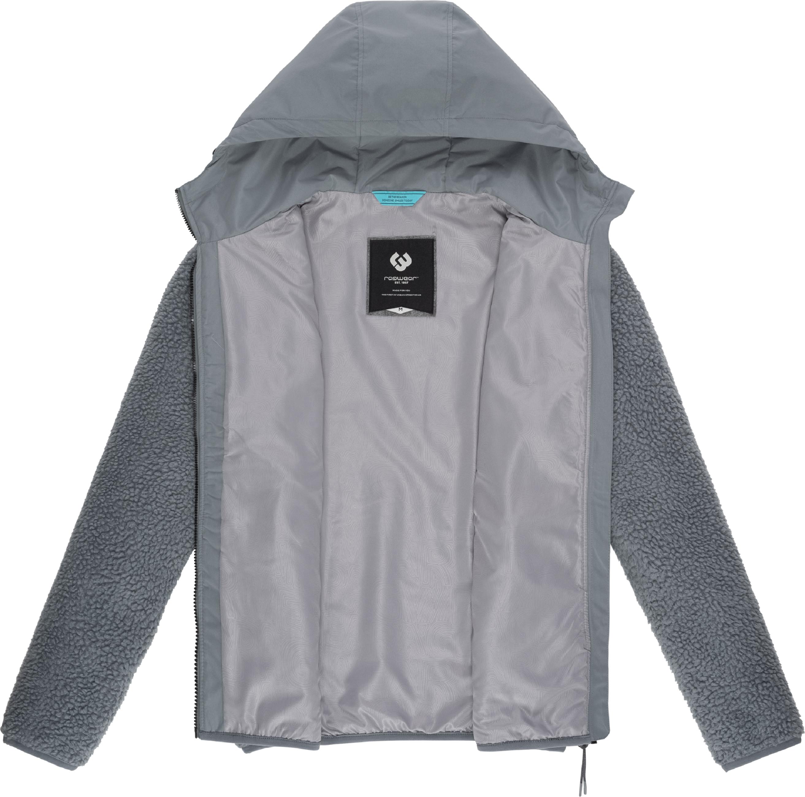 Fleece-Jacke mit hohem Kragen "Adar" Grey