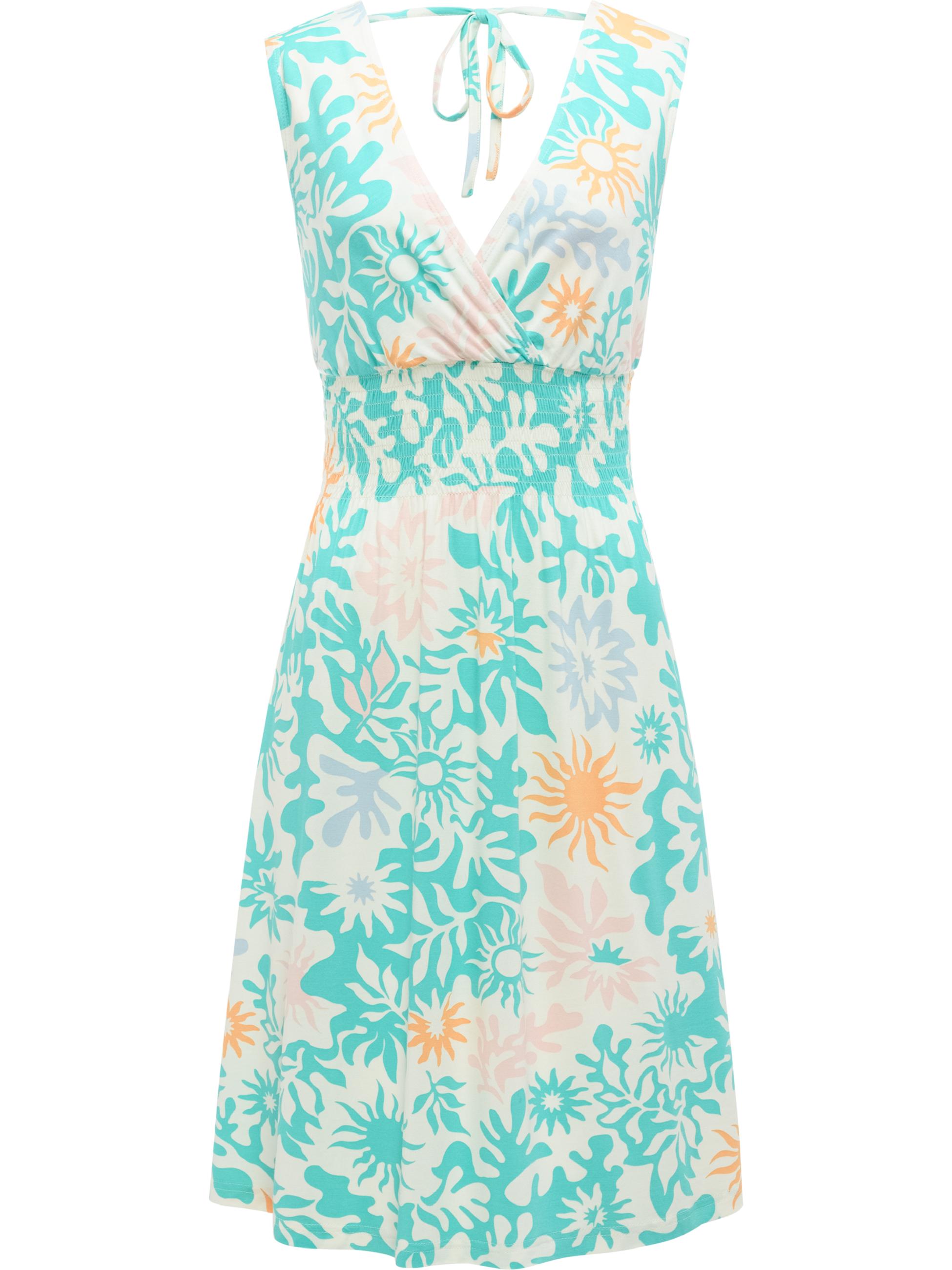Gemustertes Sommerkleid "Aini Print" Mint Combo