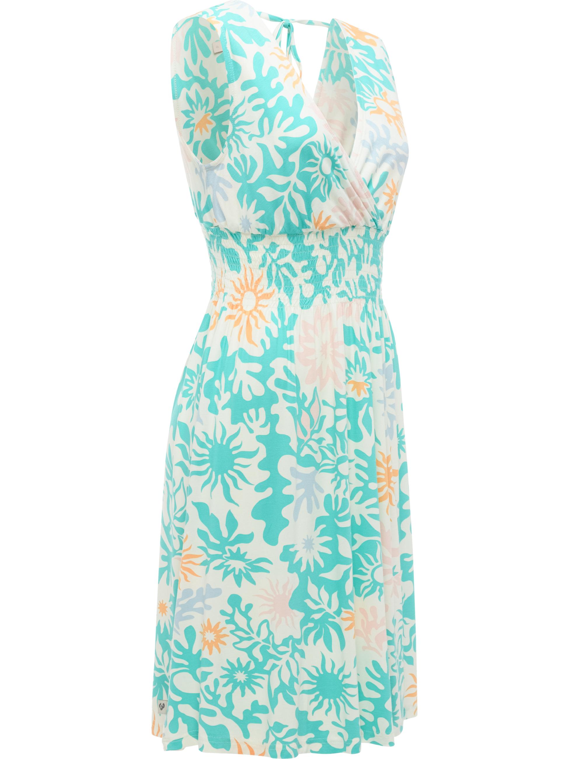 Gemustertes Sommerkleid "Aini Print" Mint Combo