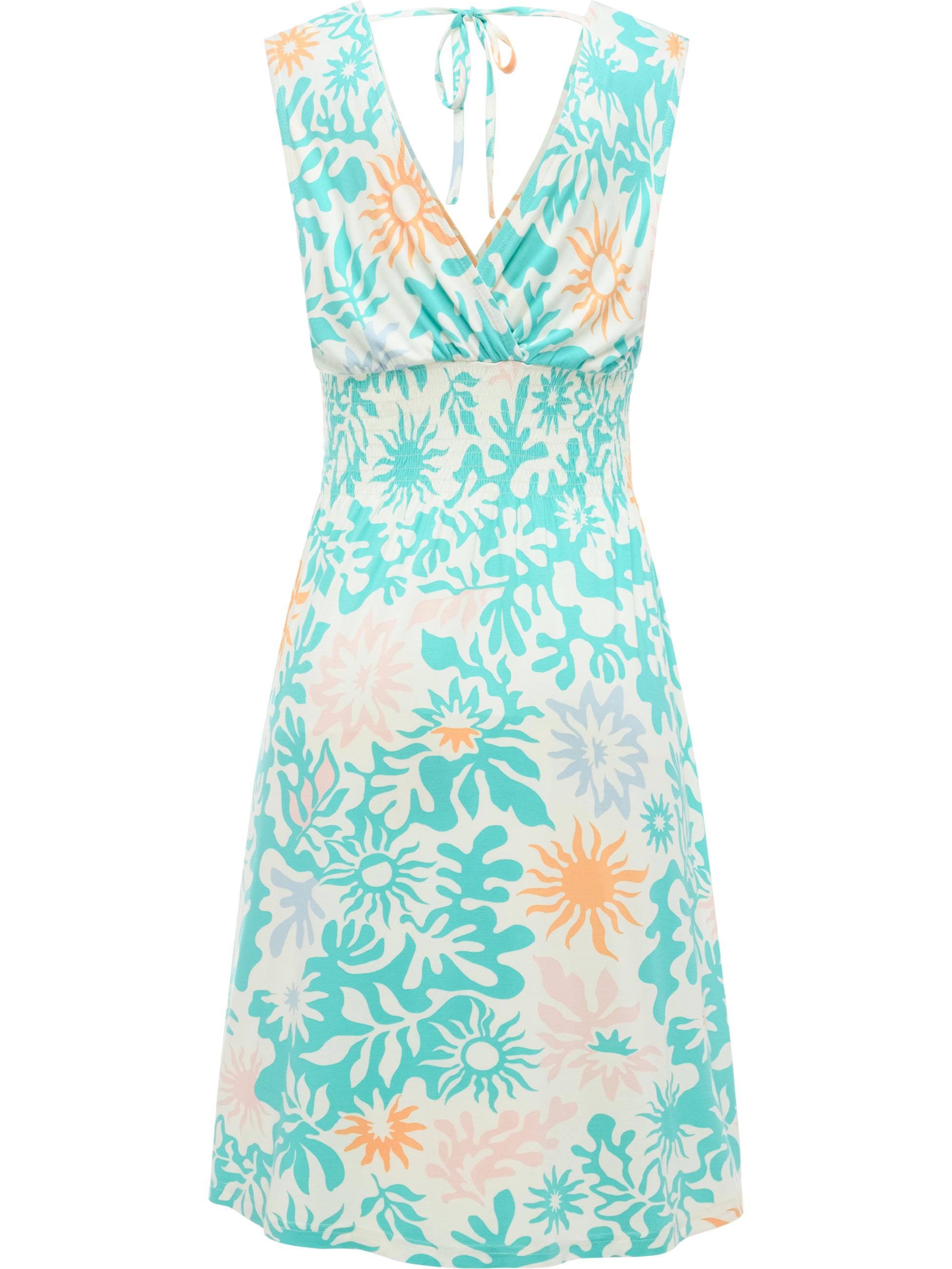 Gemustertes Sommerkleid "Aini Print" Mint Combo