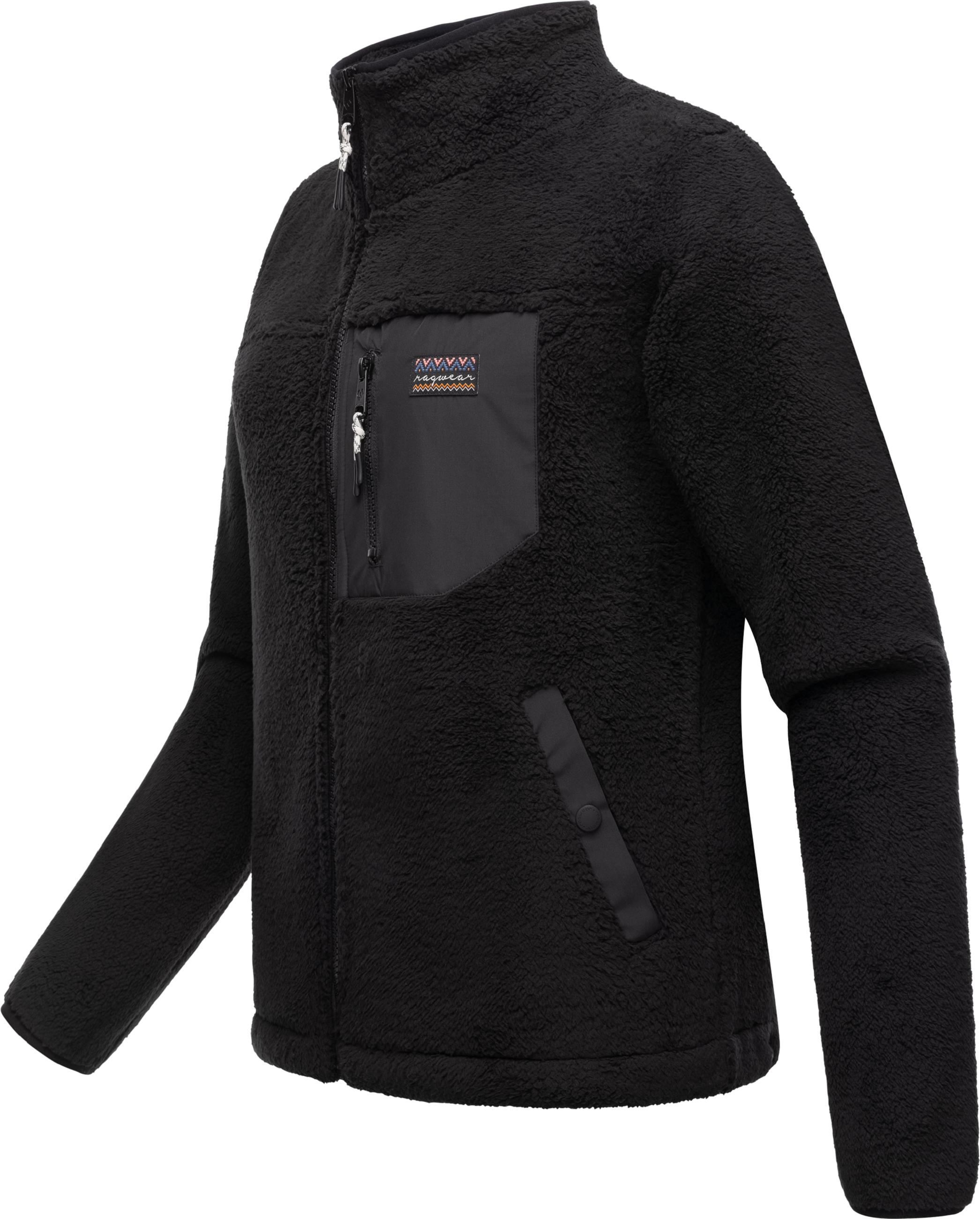 Kuschelige Plüschjacke "Alaris" Black