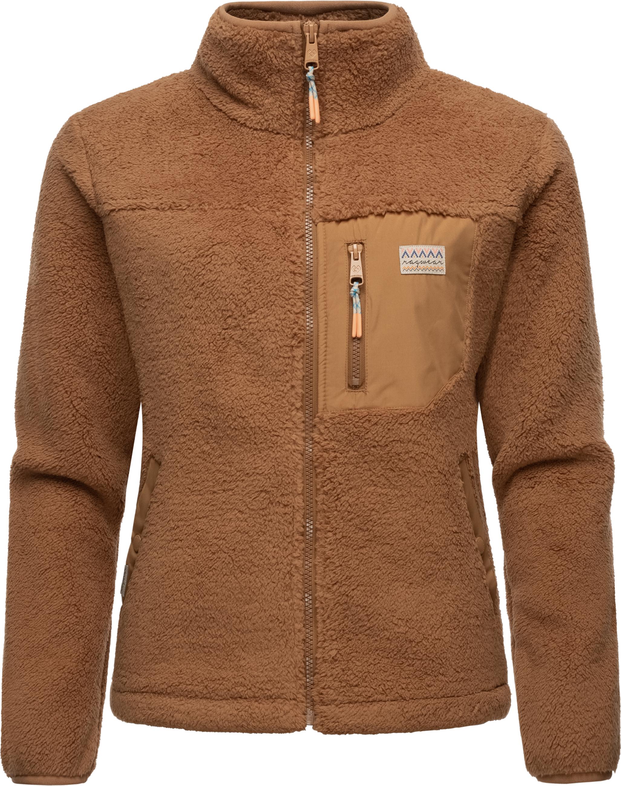 Kuschelige Plüschjacke "Alaris" Brown Sugar