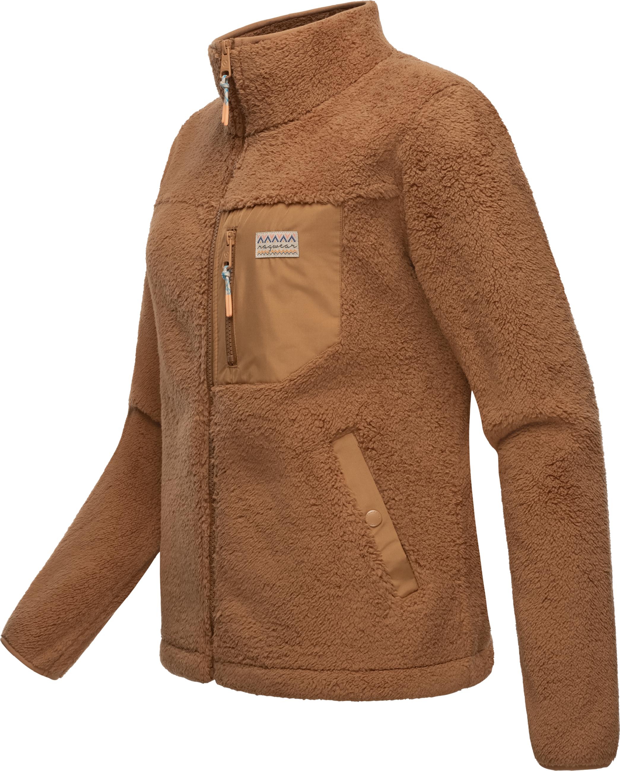 Kuschelige Plüschjacke "Alaris" Brown Sugar