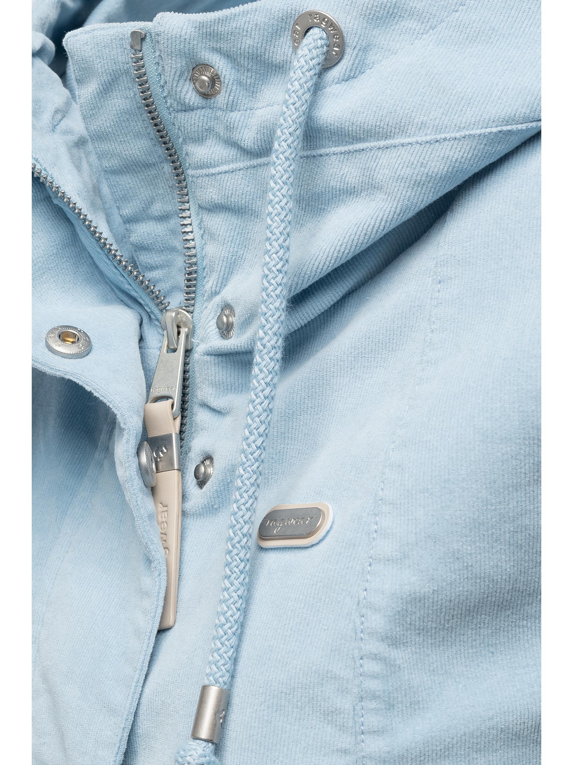 Kordjacke mit verstellbarer Kapuze "Alvena Cordy YOUMODO" Arctic Blue