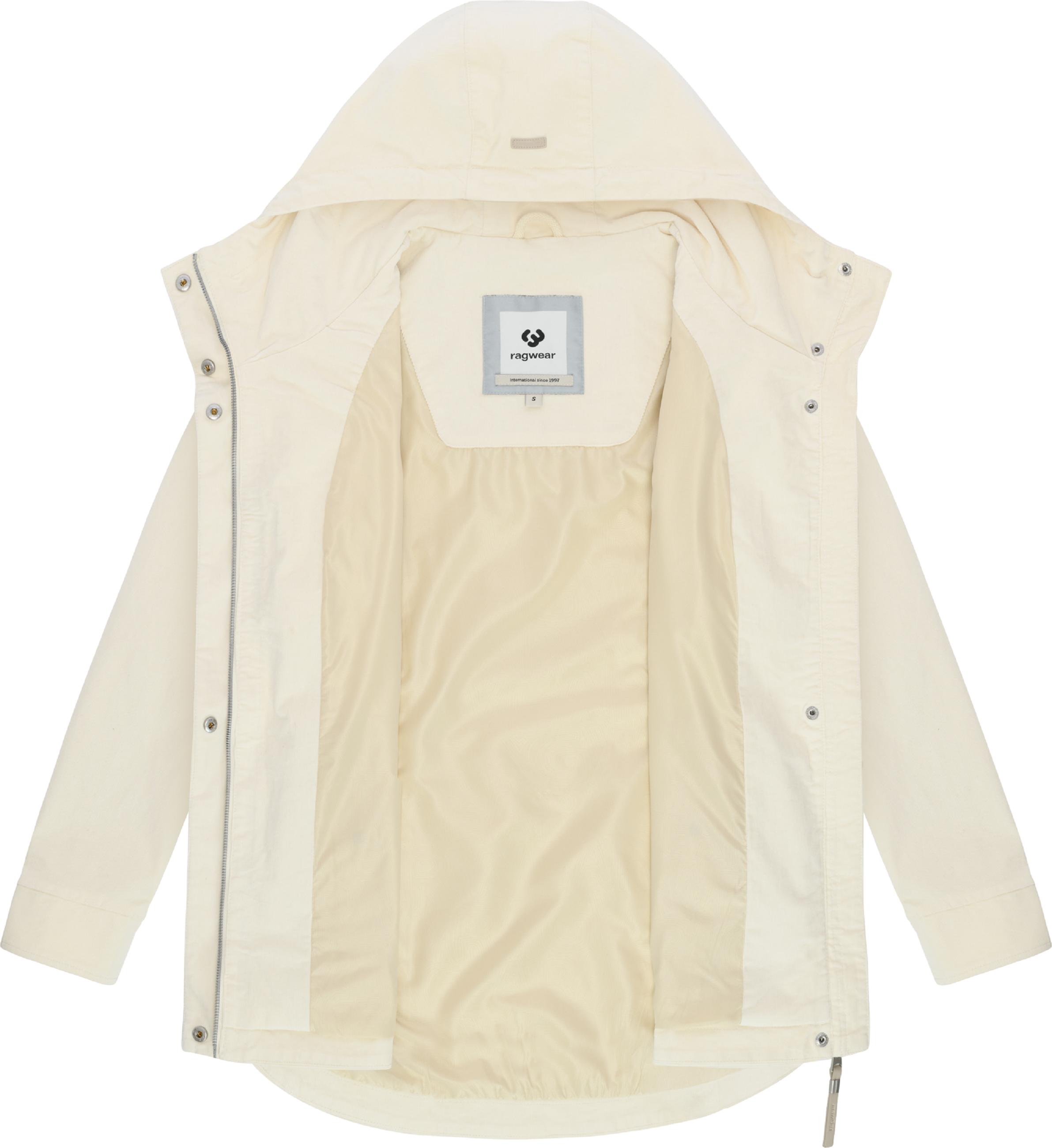 Kordjacke mit verstellbarer Kapuze "Alvena Cordy YOUMODO" Ivory