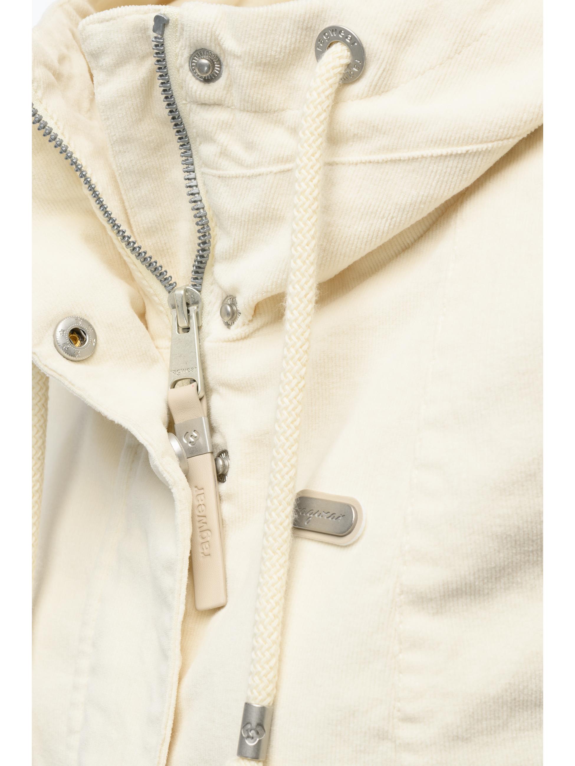 Kordjacke mit verstellbarer Kapuze "Alvena Cordy YOUMODO" Ivory