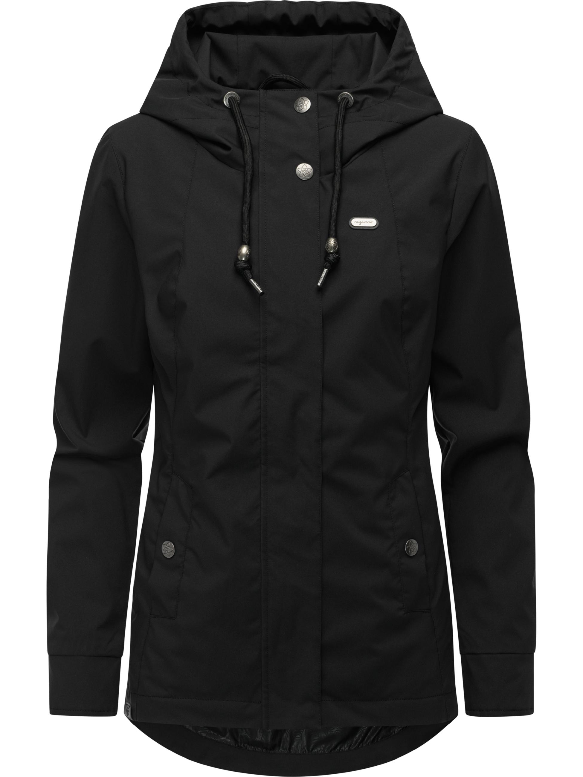 Leichte Übergangsjacke mit verstellbarer Kapuze "Alvena Summer YOUMODO" Black