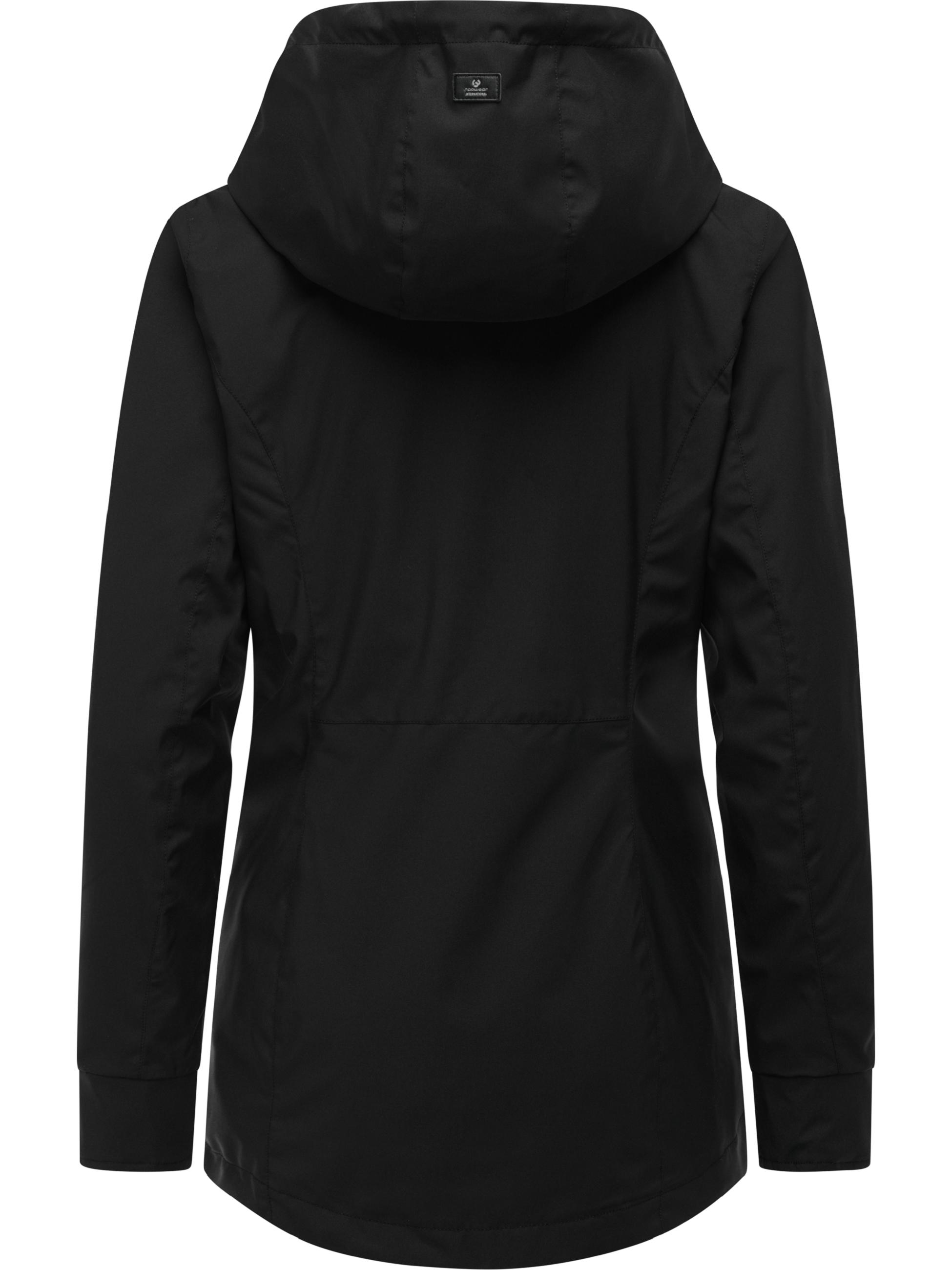 Leichte Übergangsjacke mit verstellbarer Kapuze "Alvena Summer YOUMODO" Black