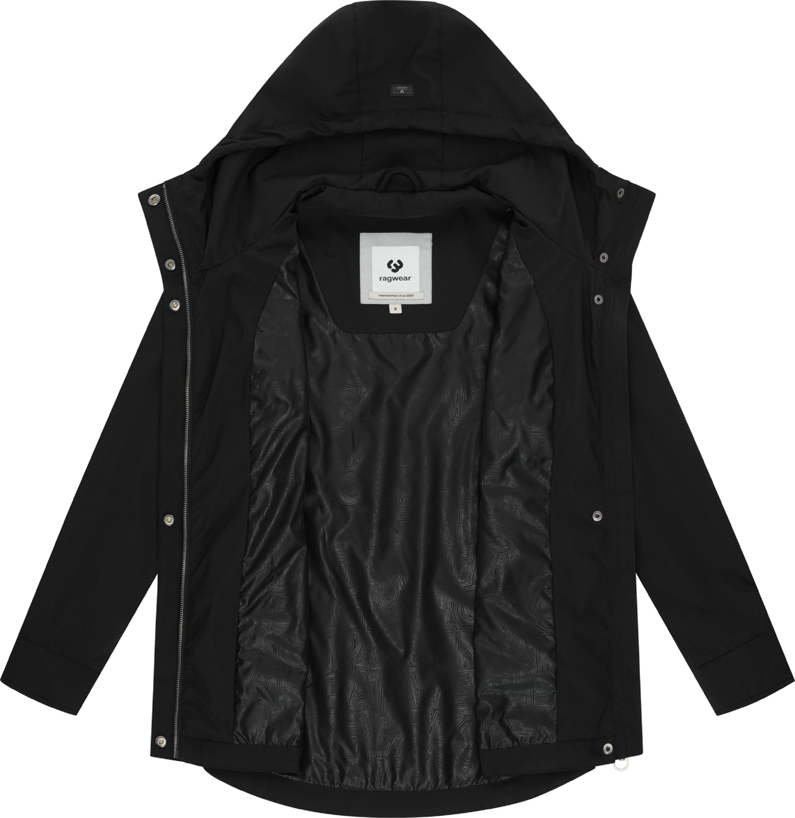 Leichte Übergangsjacke mit verstellbarer Kapuze "Alvena Summer YOUMODO" Black