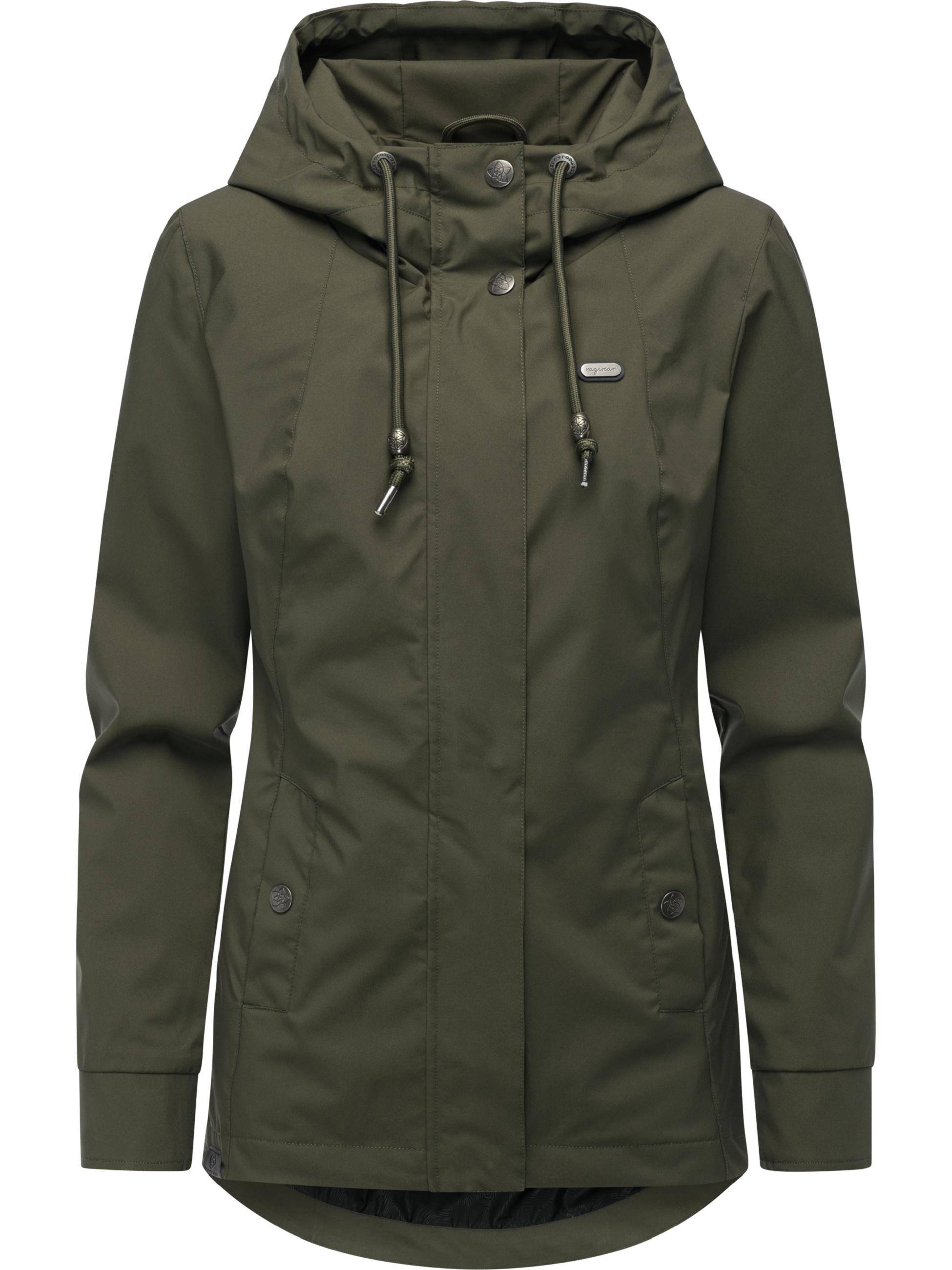 Leichte Übergangsjacke mit verstellbarer Kapuze "Alvena Summer YOUMODO" Dark Olive